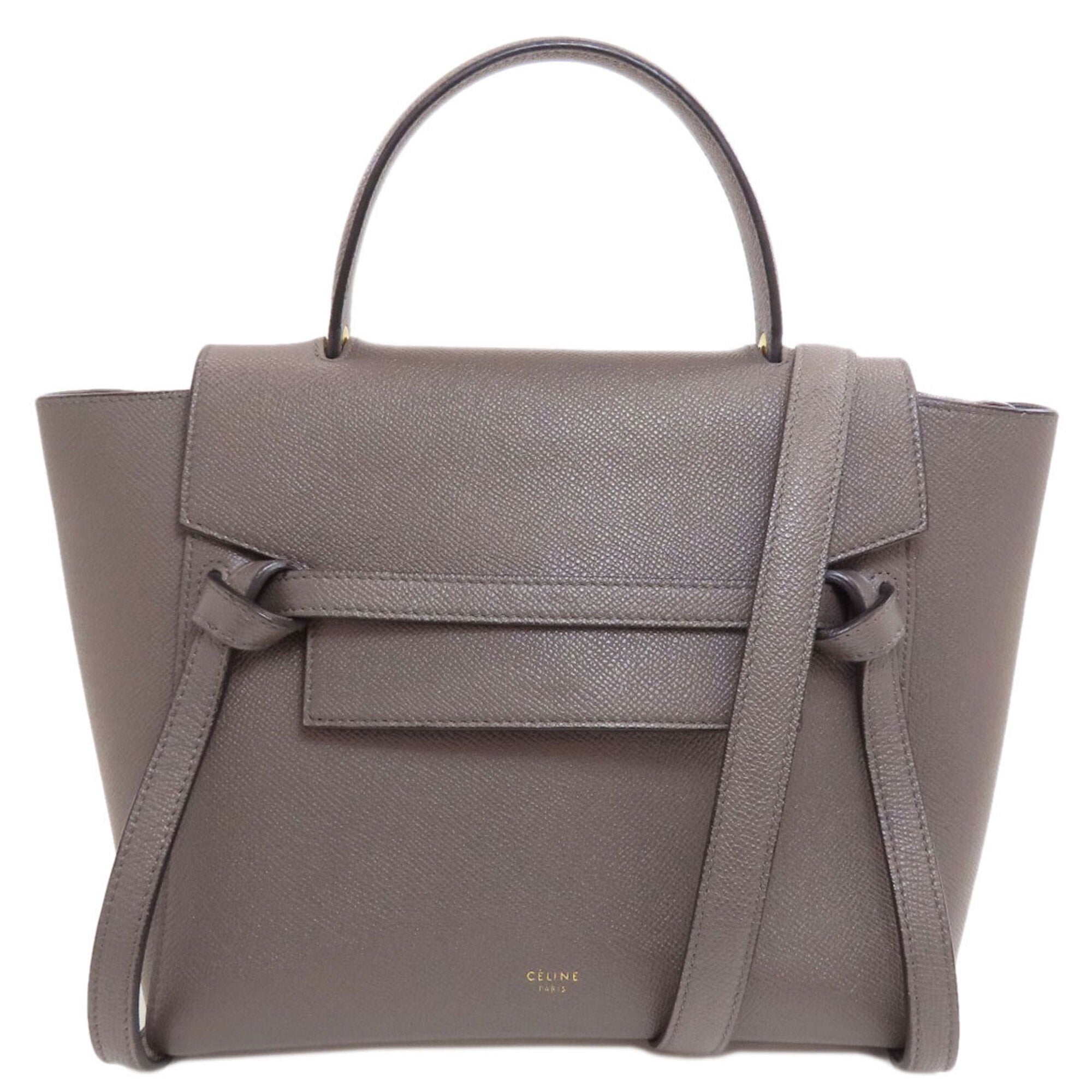 Celine Gray Leather Handbag (Pre-Owned)