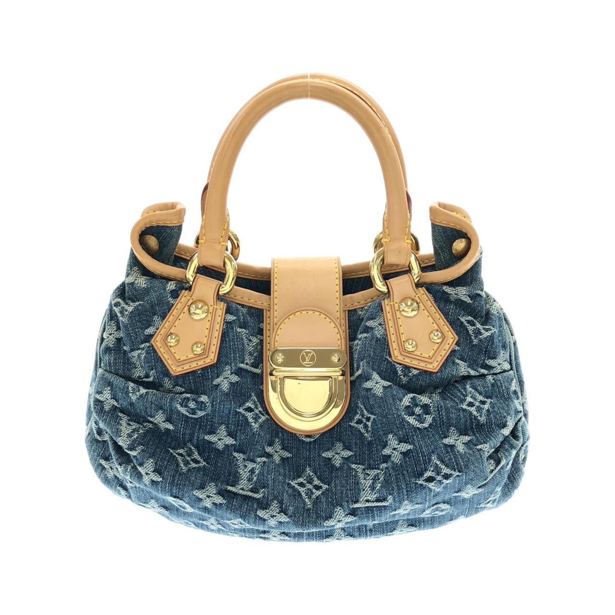 Louis Vuitton Monogram Denim Blue Monogram Denim Handbag (Pre-Owned)
