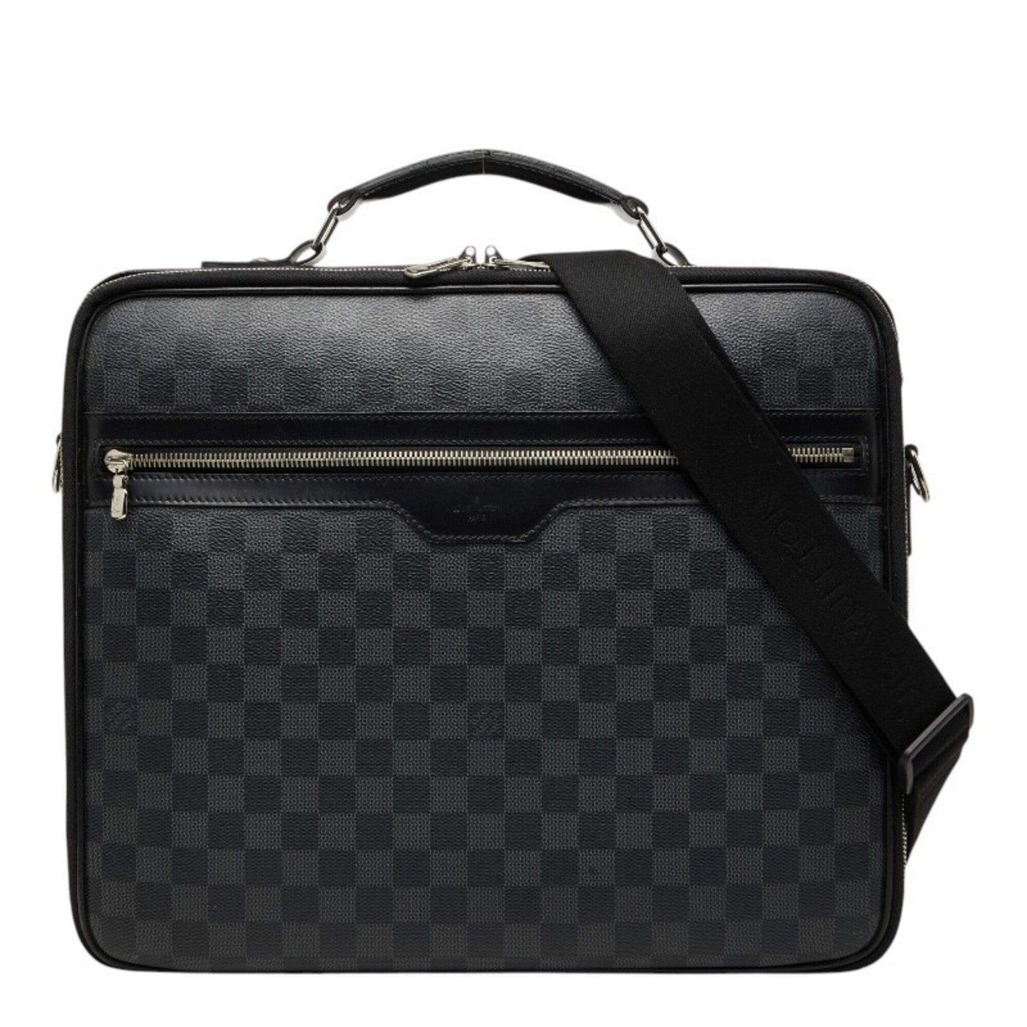 Louis Vuitton Black Pvc Leather Shoulder Bag (Pre-Owned)