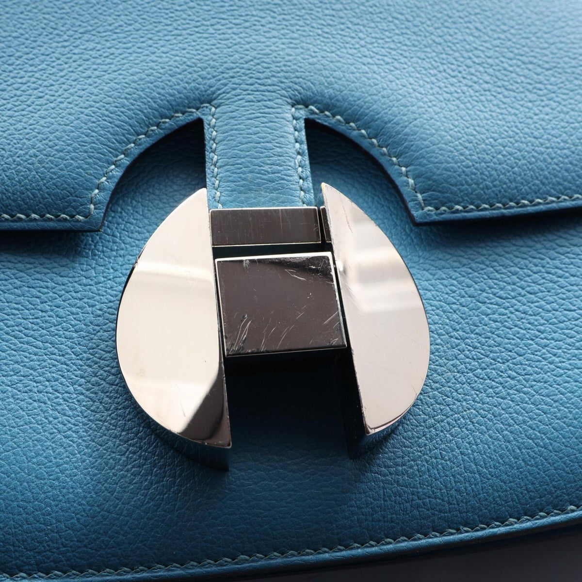 Hermes Blue Handbag Shoulder Bag (Pre-Owned)