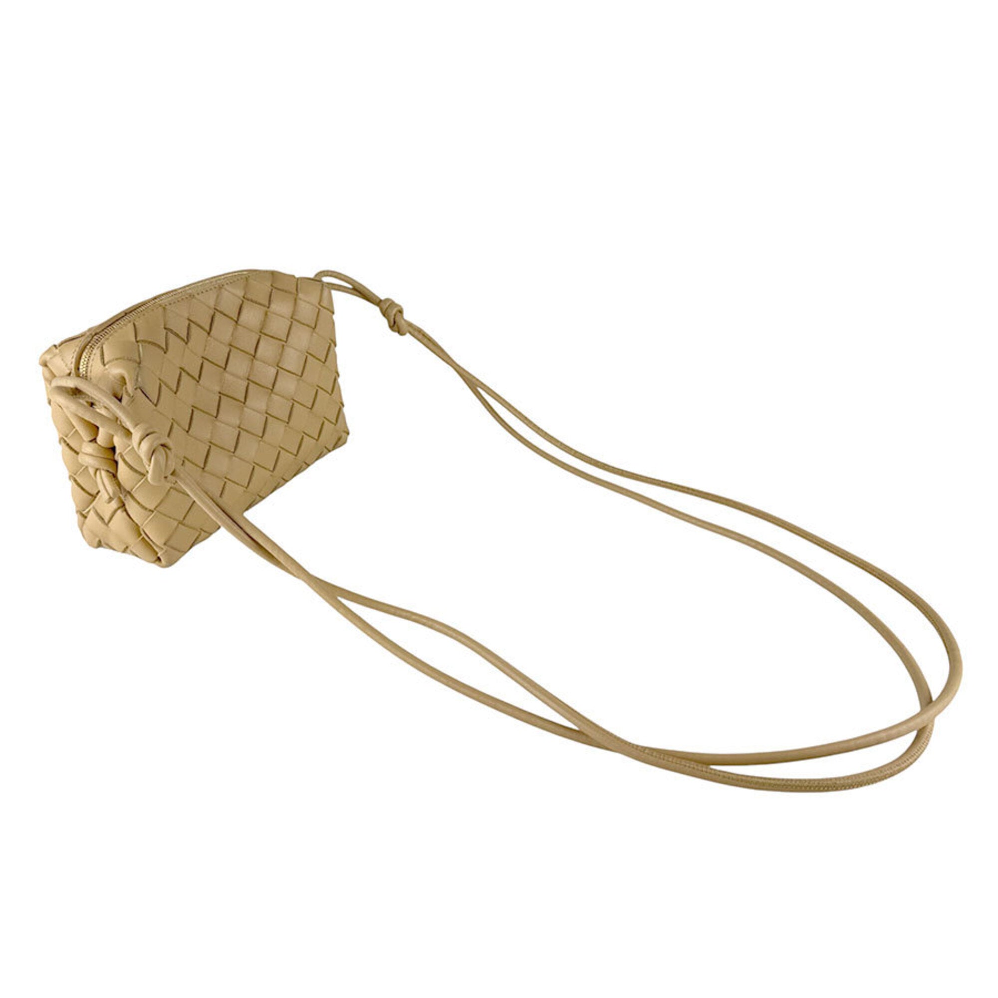 Bottega Veneta Beige Leather Shoulder Bag (Pre-Owned)