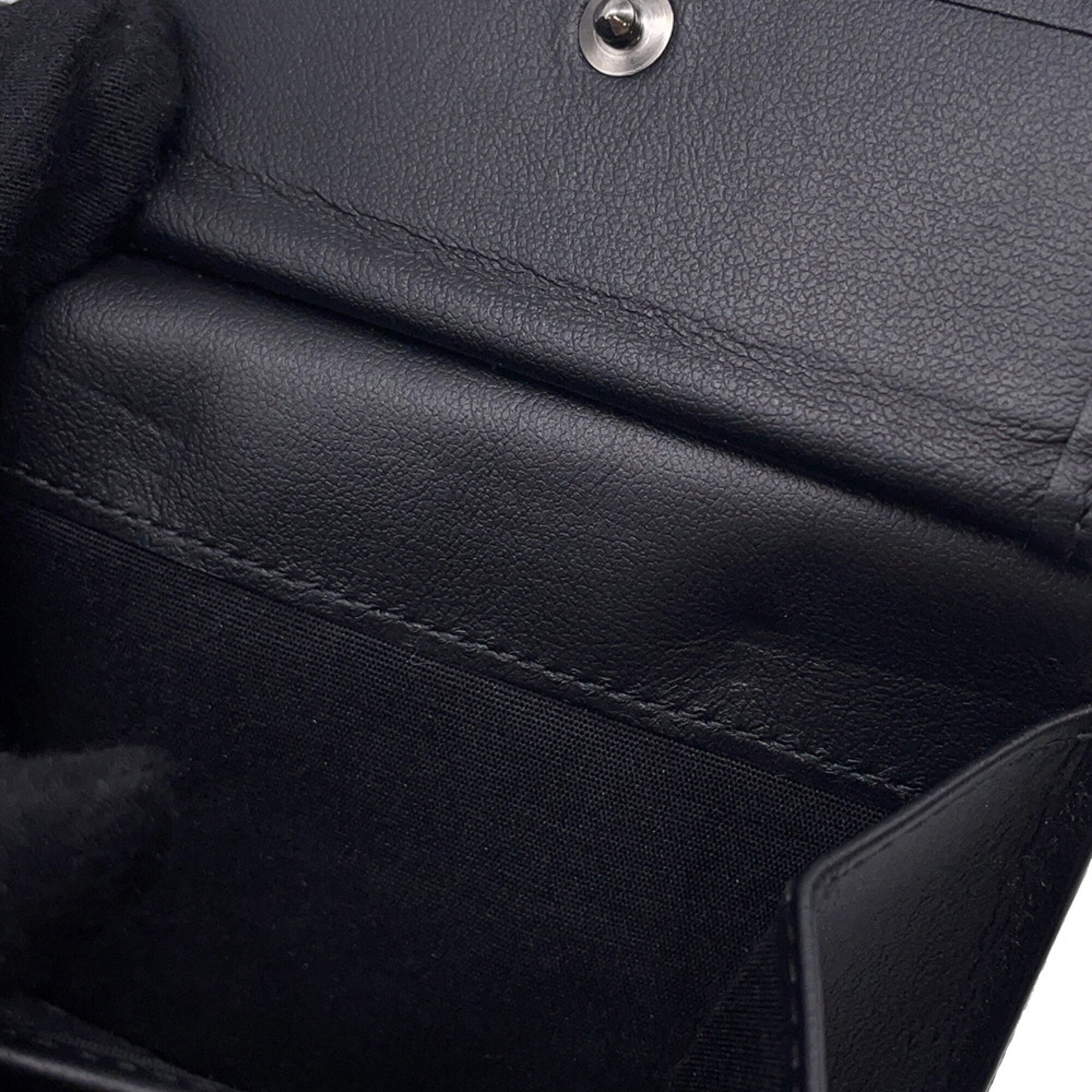 Christian Dior Beige Black Jacquard Wallet (Bi-Fold) (Pre-Owned)