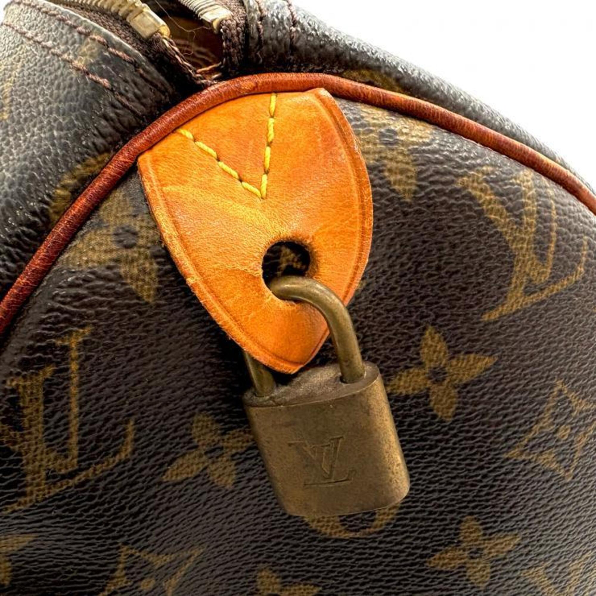 Louis Vuitton Beige Brown Monogram Handbag (Pre-Owned)