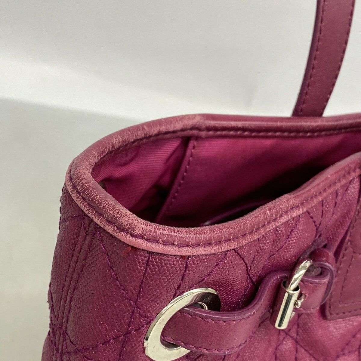 Christian Dior Purple Pvc Tote Bag (Pre-Owned)
