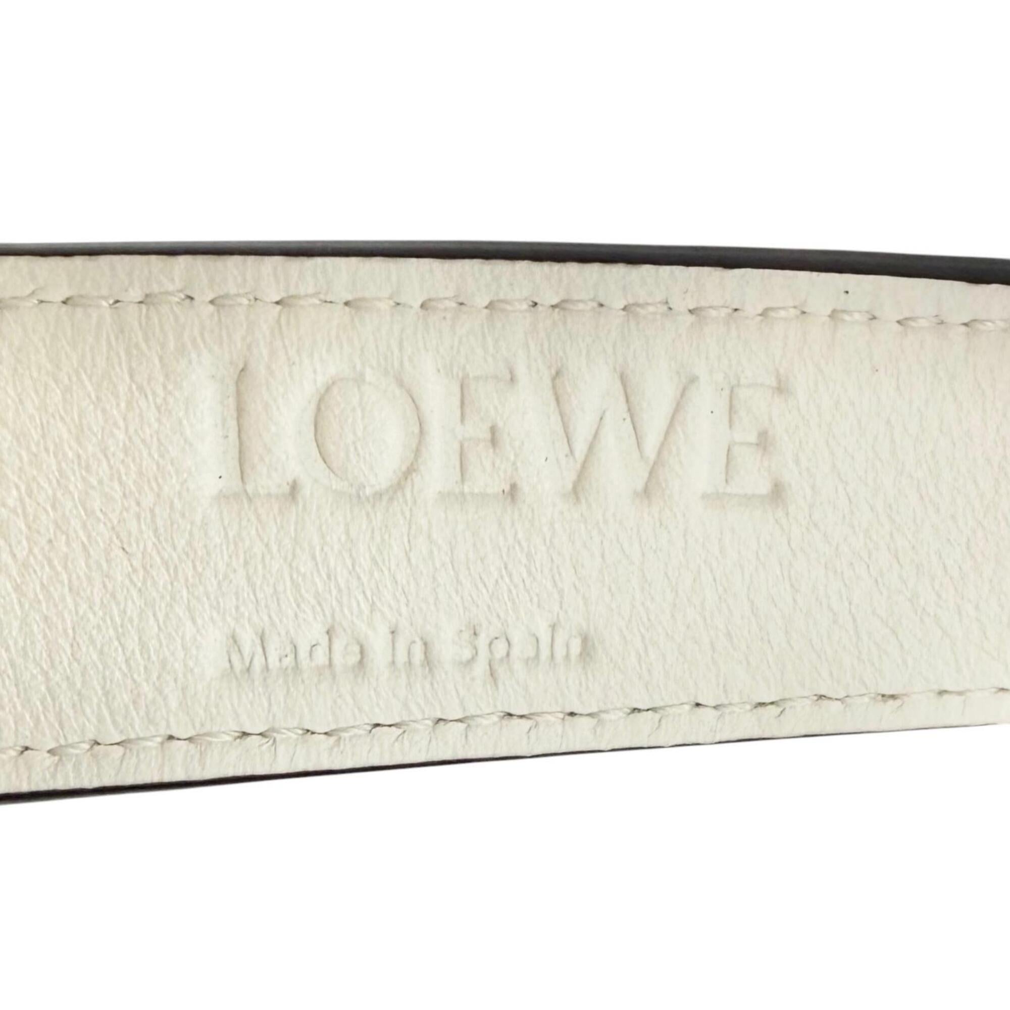 Loewe White Leather Basket Handbag (Pre-Owned)