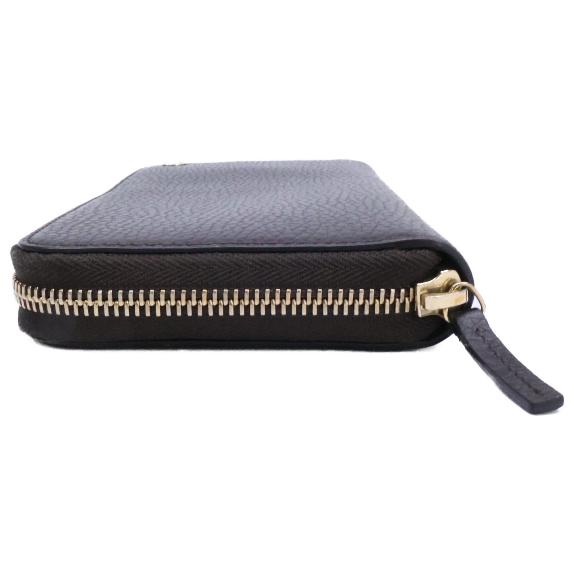 Gucci Dark Brown Leather Long Wallet (Bi-Fold) (Pre-Owned)