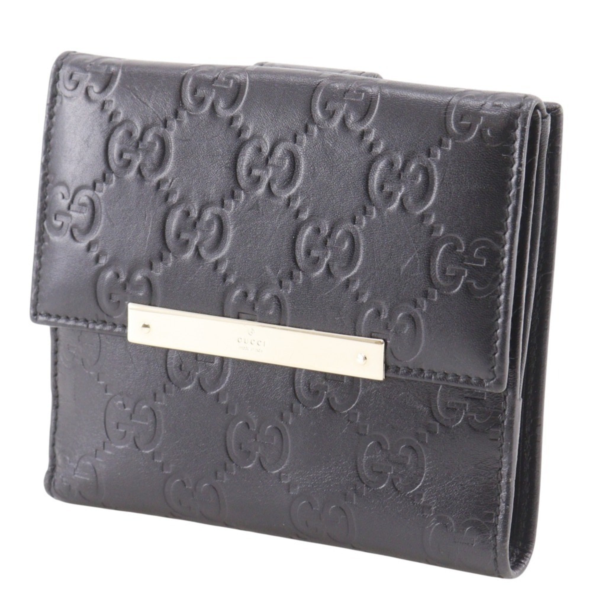 Gucci Black Leather Wallet (Bi-Fold) (Pre-Owned)