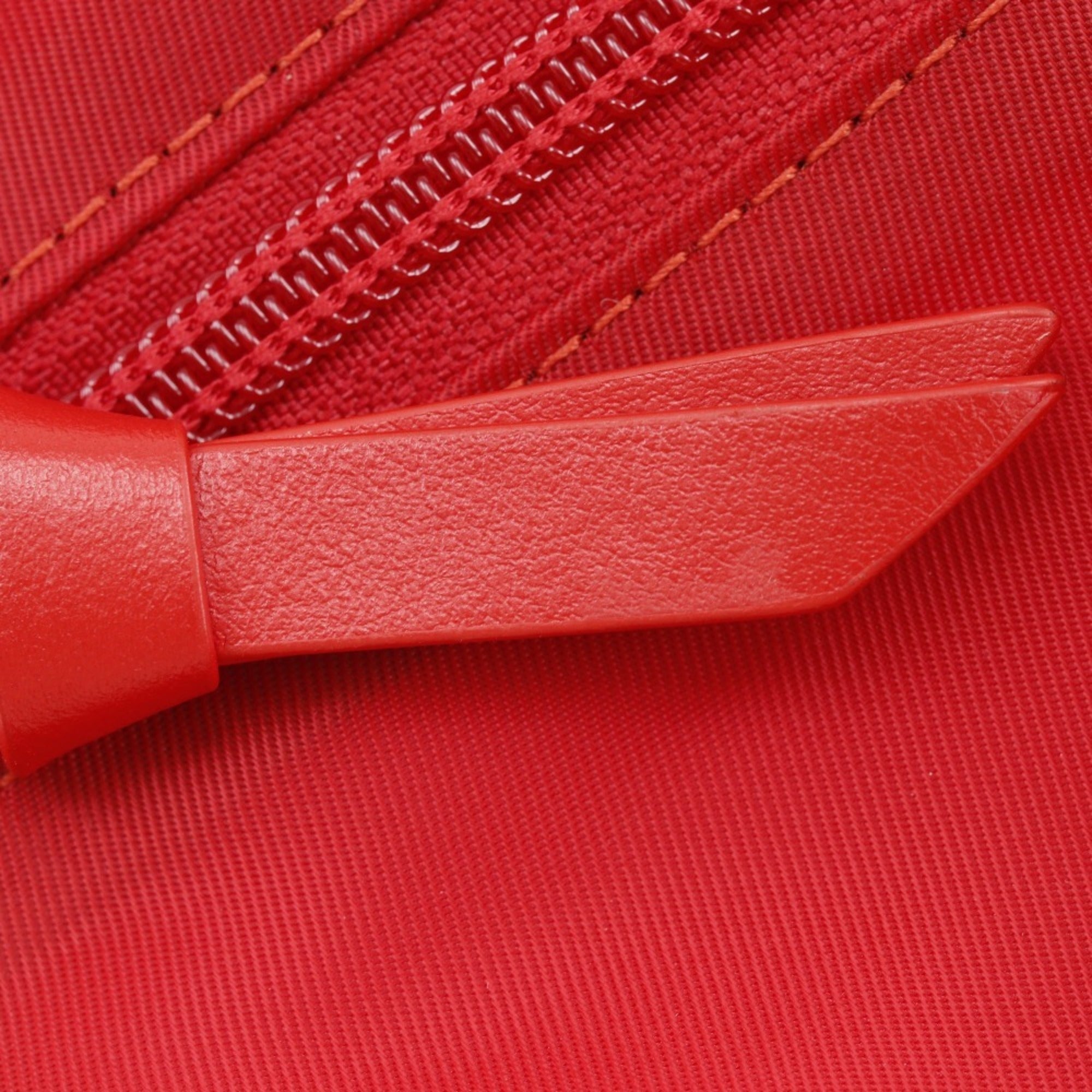 Christian Louboutin Black Red Color Nylon Backpack (Pre-Owned)