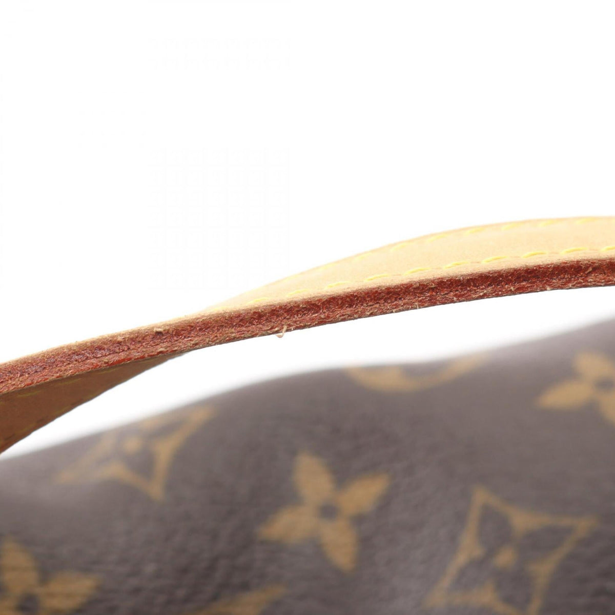 Louis Vuitton Monogram Brown Coated Canvas Leather Tote Bag (Pre-Owned)