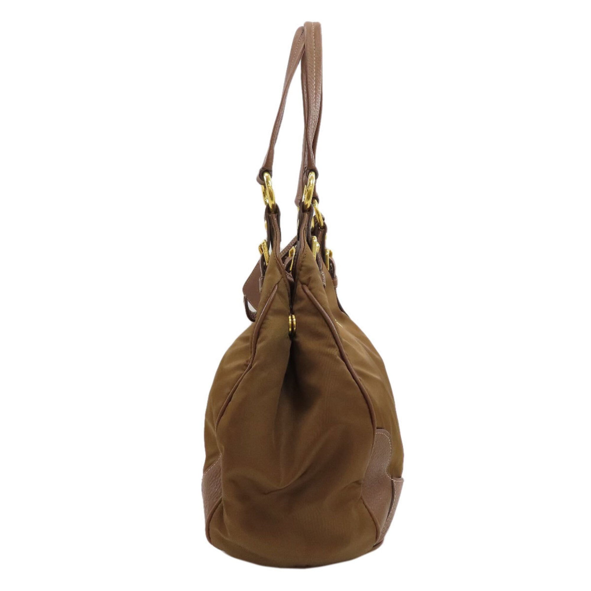 Prada Brown Nylon Tote Bag (Pre-Owned)