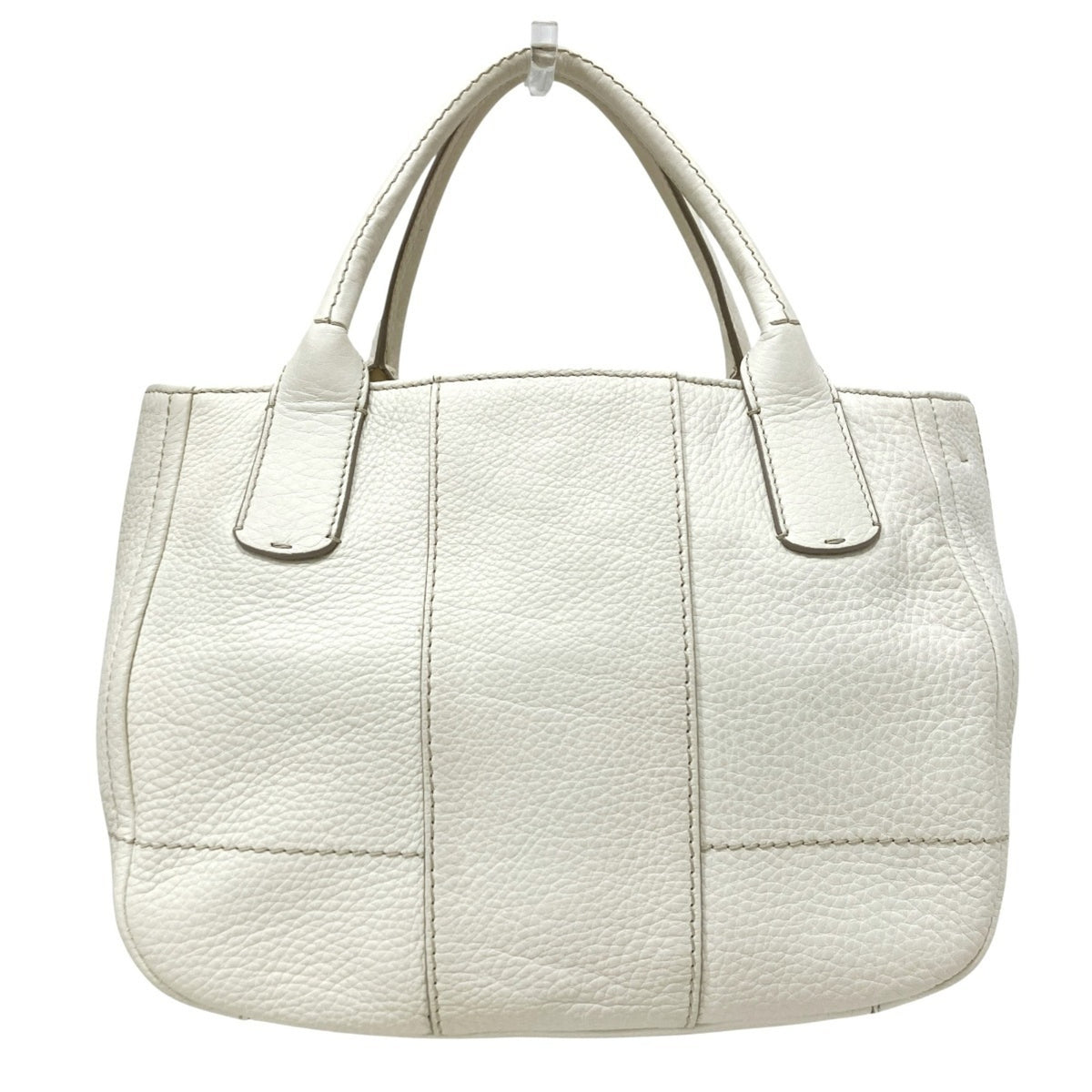 Salvatore Ferragamo White Leather Shoulder Bag (Pre-Owned)