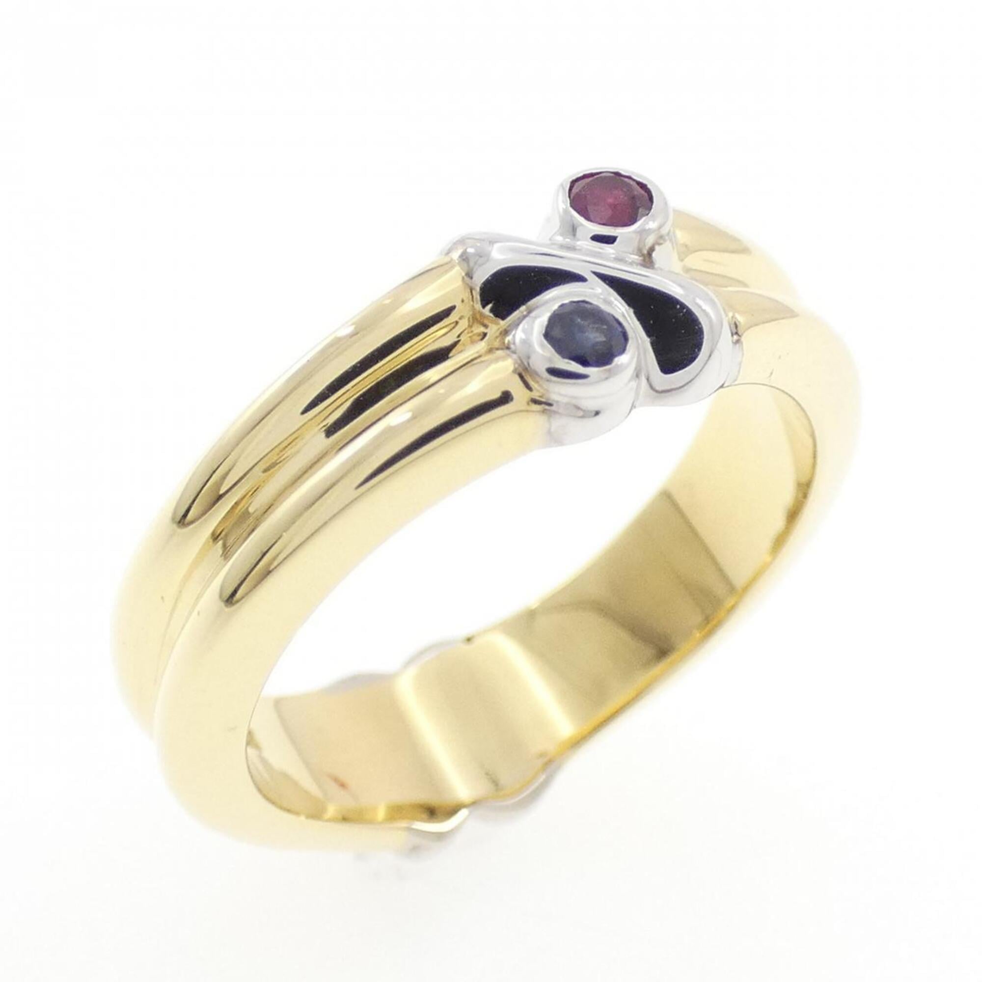 Tiffany Yellow Gold (18K) White Gold (18K) Band Ring (Pre-Owned)