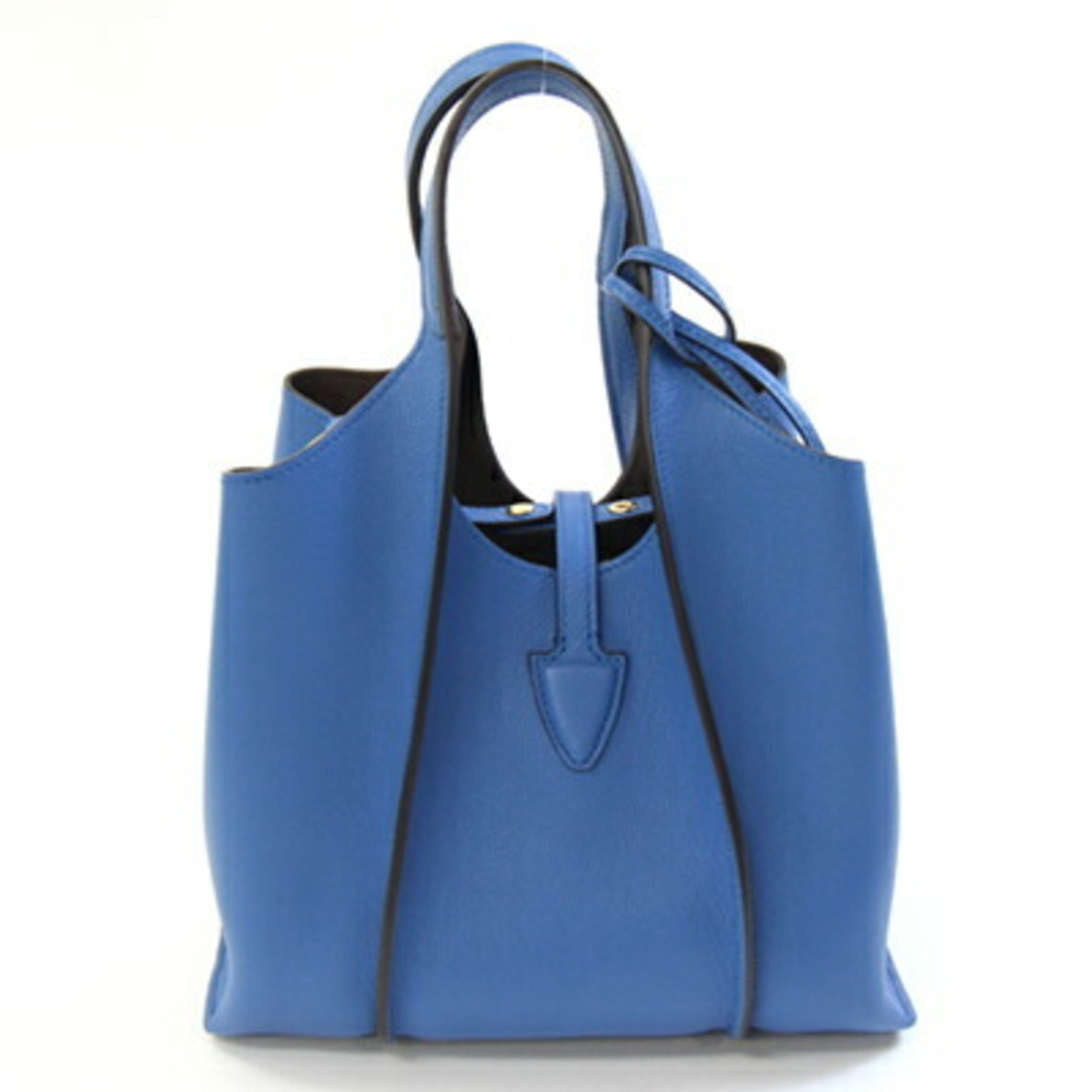 Tod's Blue Leather Handbag Shoulder Bag (Pre-Owned)