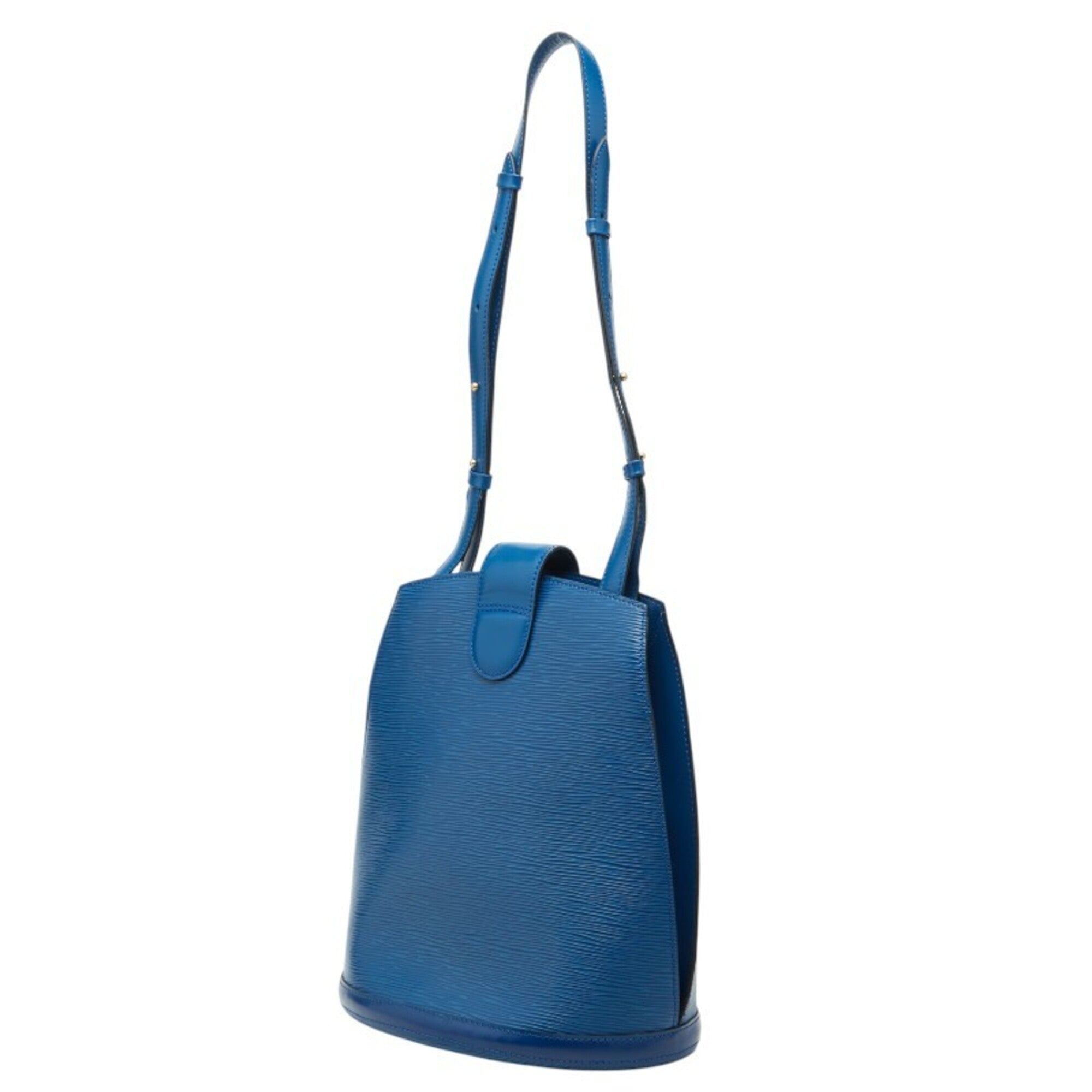 Louis Vuitton Toledo Blue Leather Shoulder Bag (Pre-Owned)