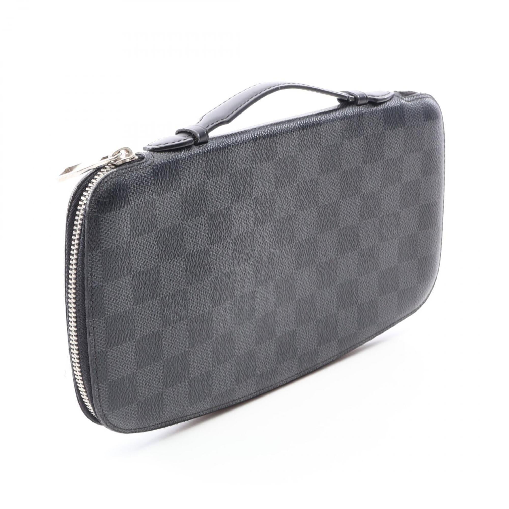 Louis Vuitton Black Damier Graphite Long Wallet (Bi-Fold) (Pre-Owned)