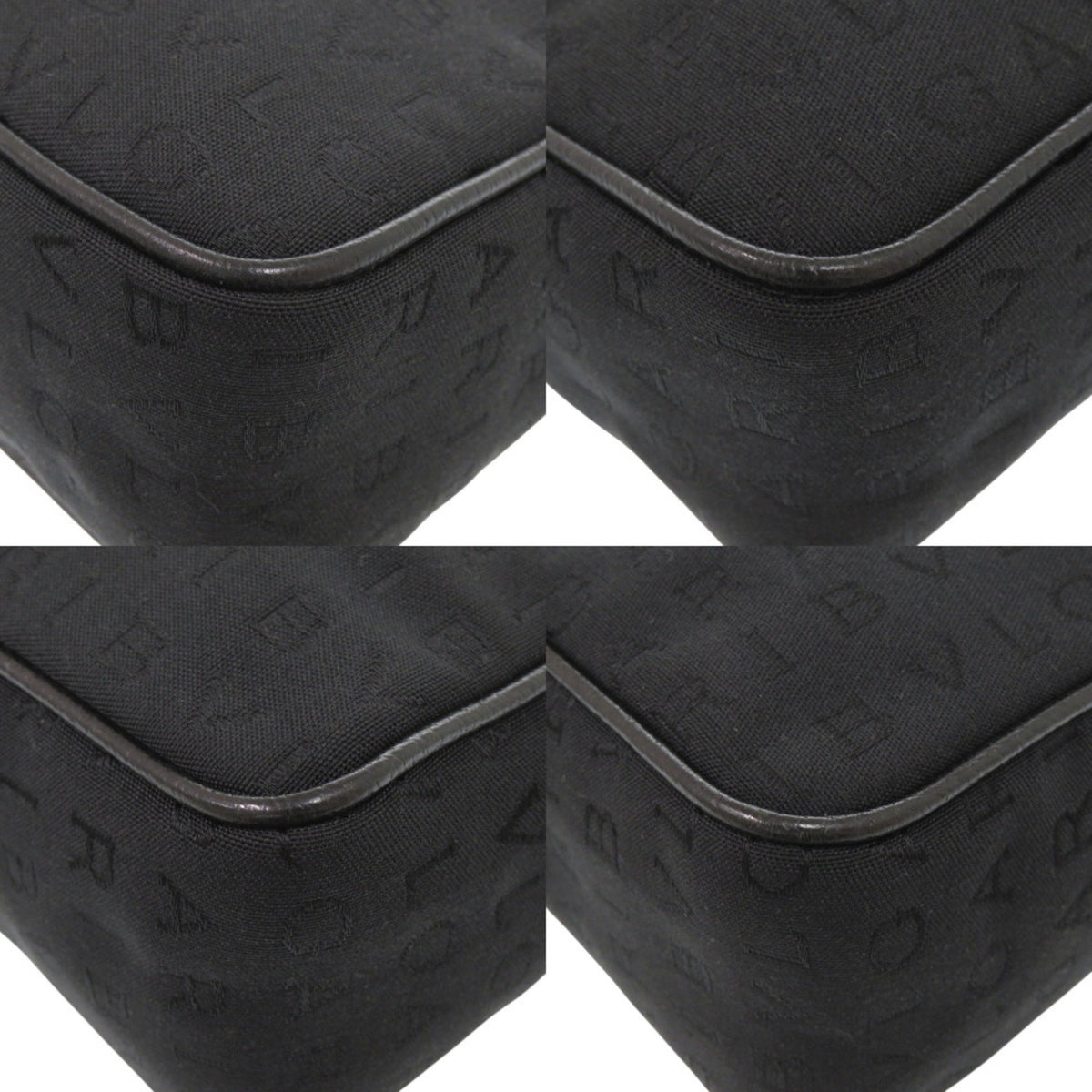 Bvlgari Black Canvas Leather Shoulder Bag (Pre-Owned)