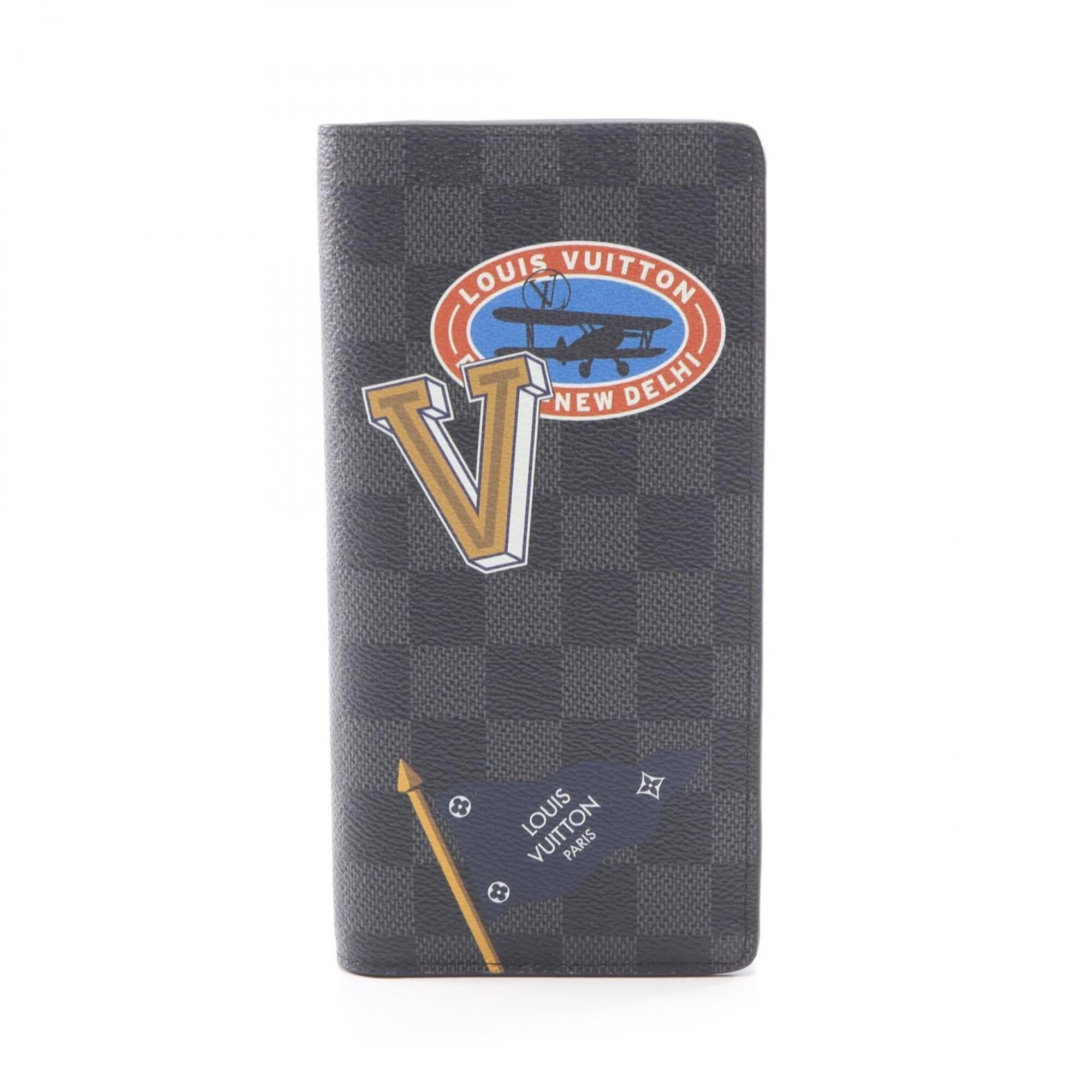 Louis Vuitton Black Pvc Long Wallet (Bi-Fold) (Pre-Owned)