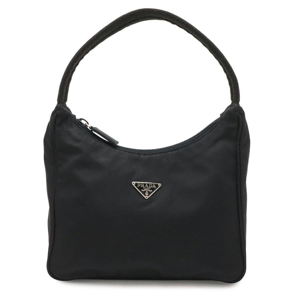 Prada Black Nero Nylon Handbag (Pre-Owned)