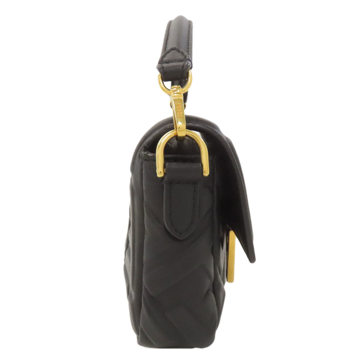 Fendi Black Leather Shoulder Bag (Pre-Owned)