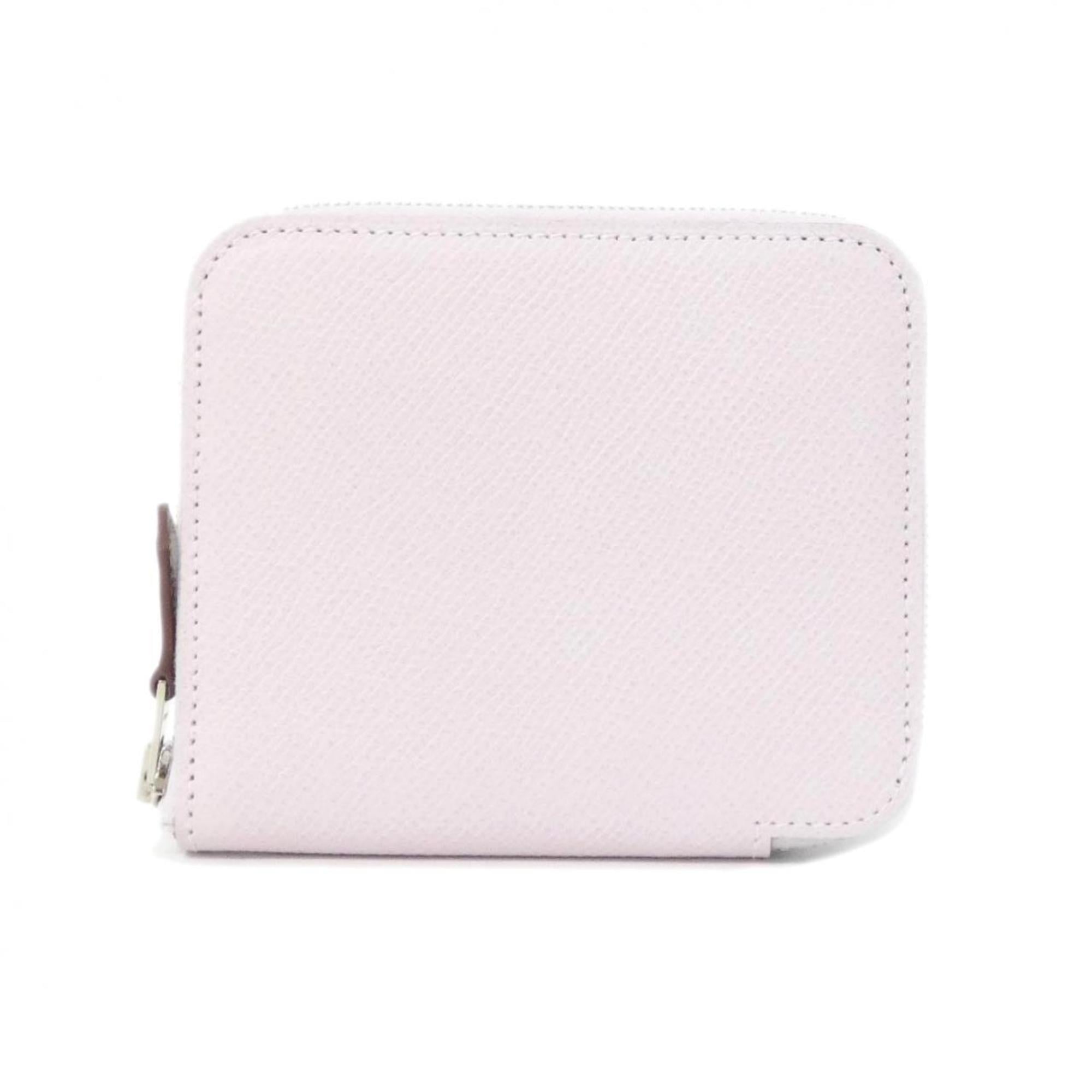 Hermes Pink Epsom Leather Silk Wallet (Bi-Fold) (Pre-Owned)