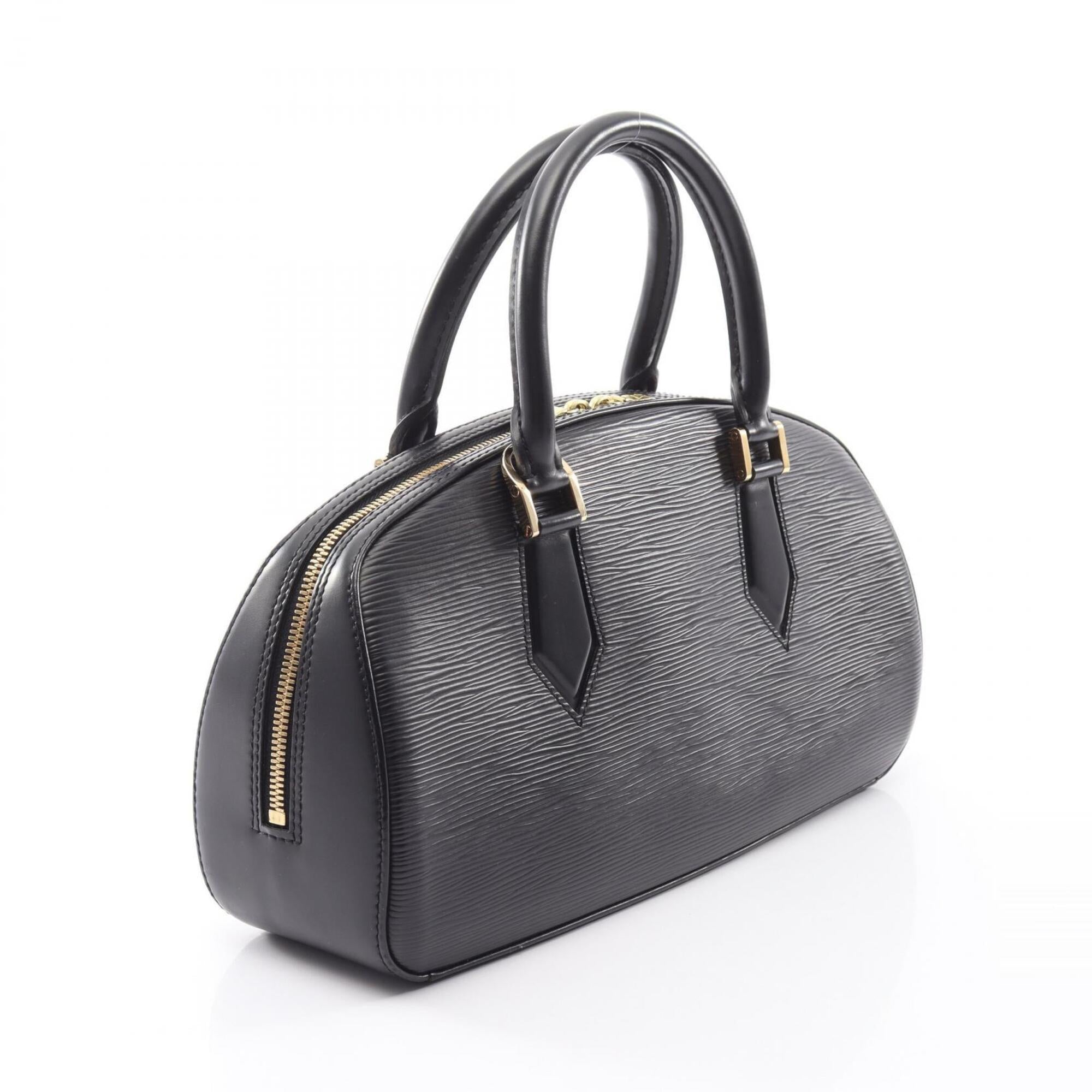 Louis Vuitton Black Leather Handbag (Pre-Owned)