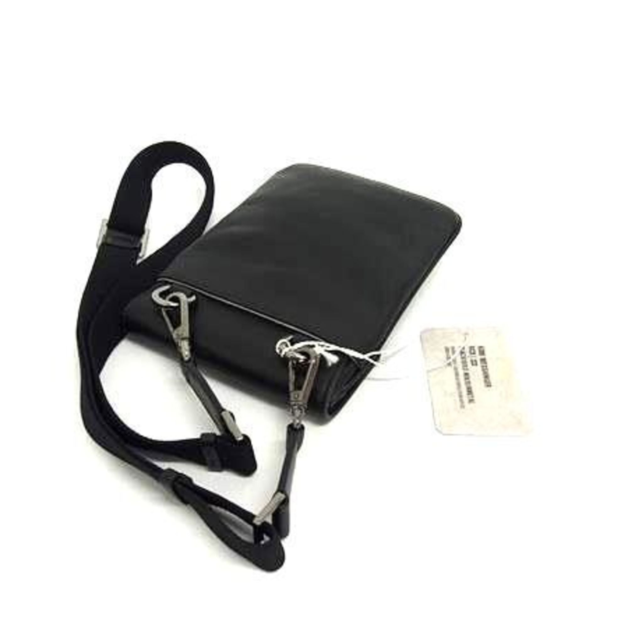 Jimmy Choo Black Leather Handbag Shoulder Bag Tote Bag (Pre-Owned)