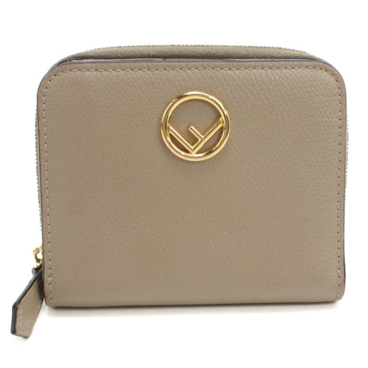Fendi Beige Leather Wallet (Bi-Fold) (Pre-Owned)