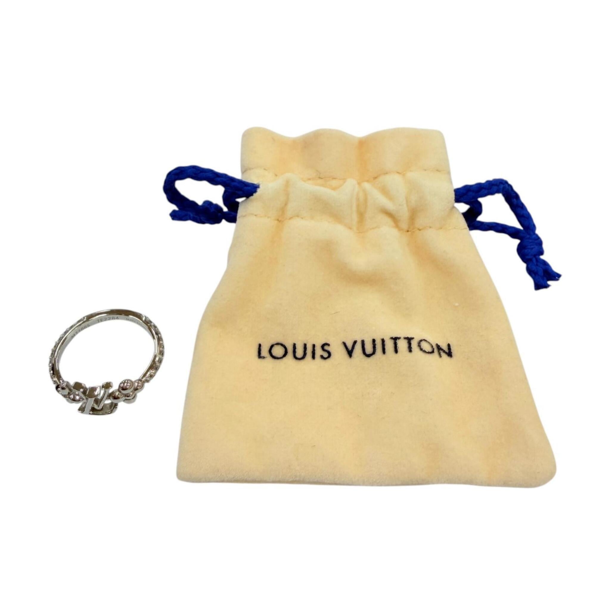 Louis Vuitton Silver Band Ring (Pre-Owned)