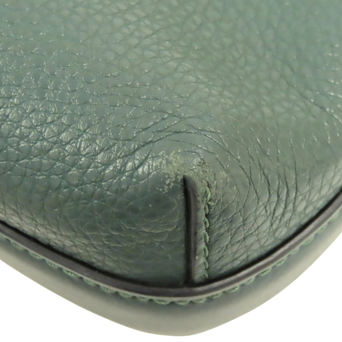 Coach Dark Green Leather Shoulder Bag (Pre-Owned)