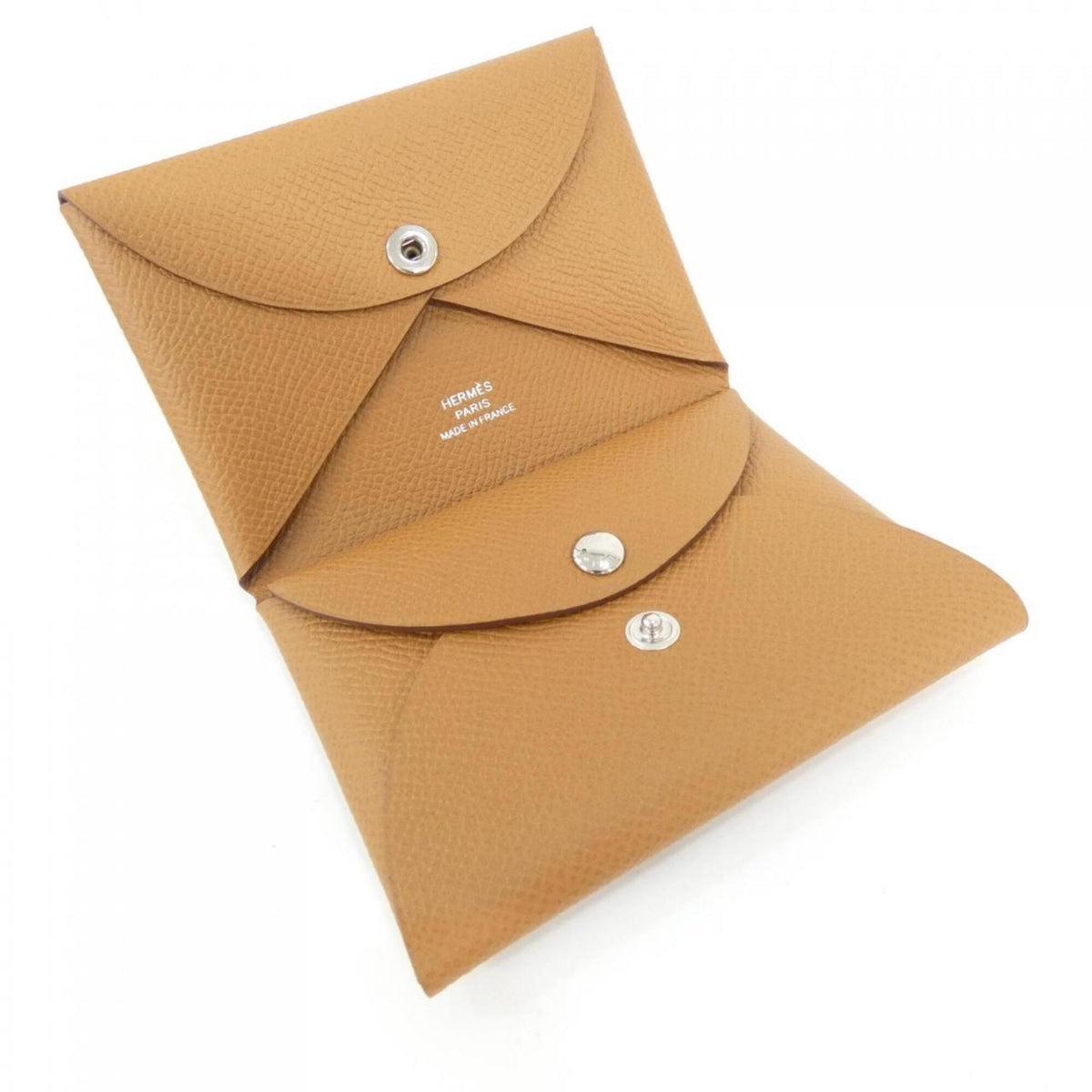 Hermes Gold Epsom Leather Coin Purse/Coin Case (Pre-Owned)