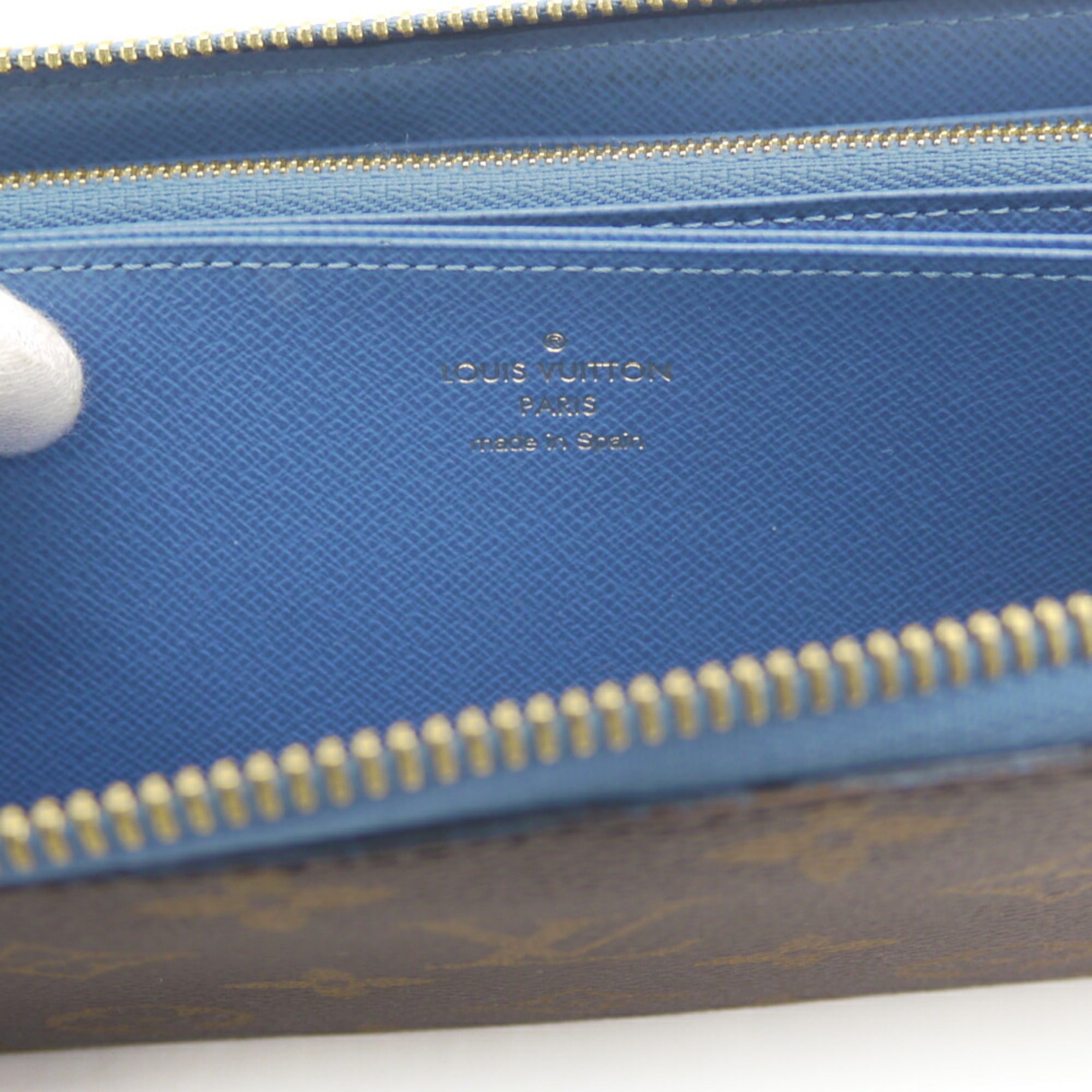 Louis Vuitton Blue Blue Jean Monogram Monogram Canvas Long Wallet (Bi-Fold) (Pre-Owned)