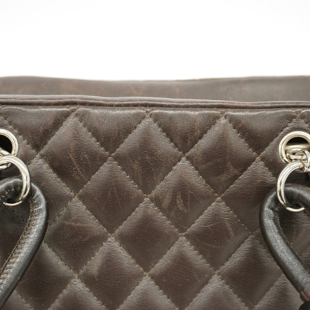 Chanel Dark Brown Leather Shoulder Bag (Pre-Owned)