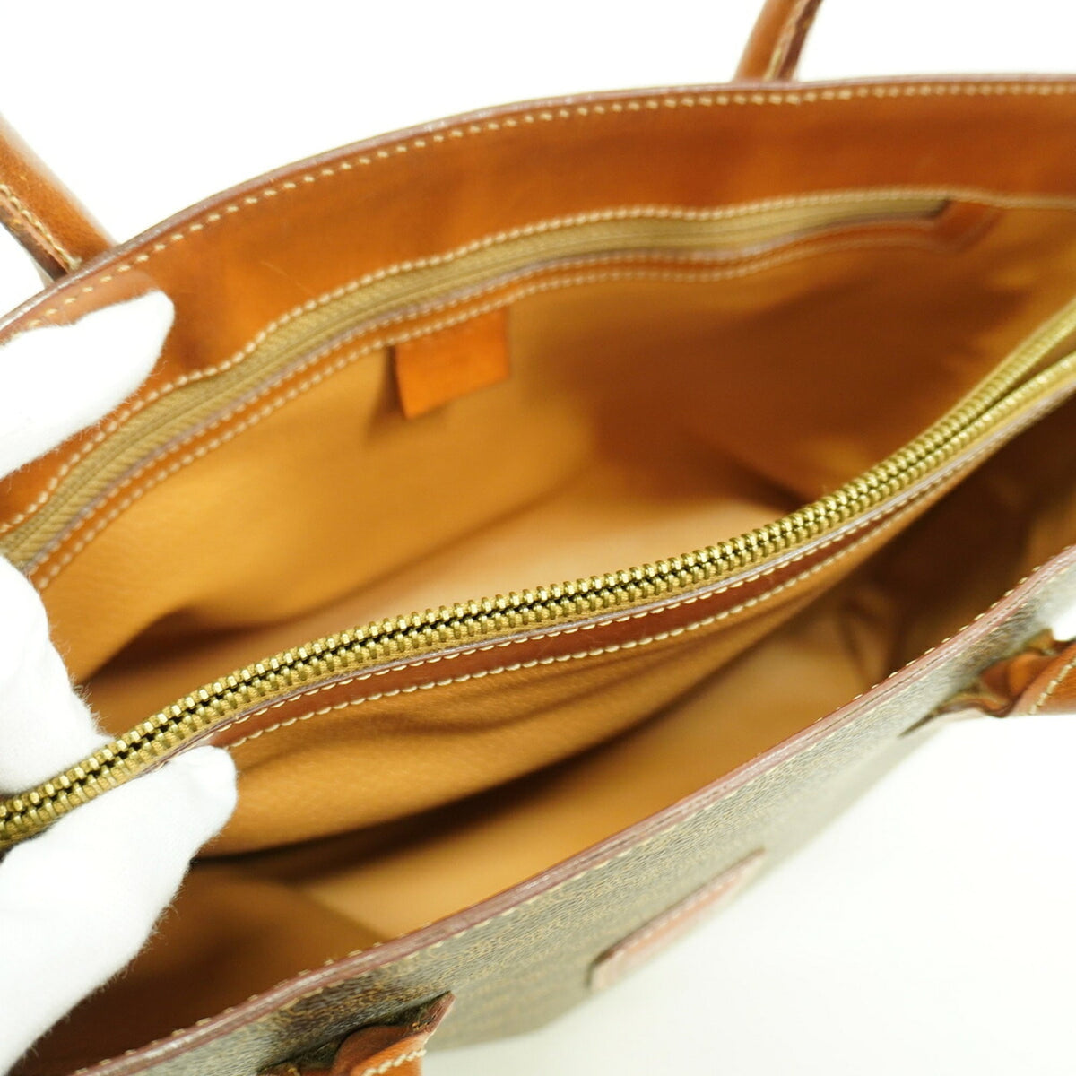 Celine Brown Pvc Handbag (Pre-Owned)