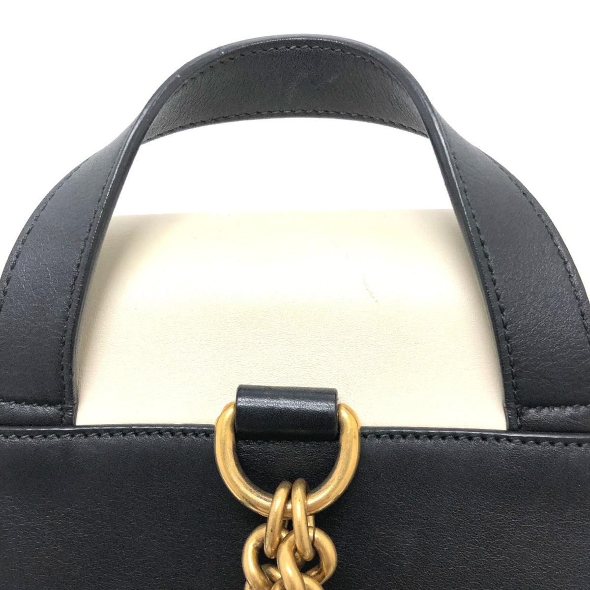 Gucci Black Leather Backpack (Pre-Owned)