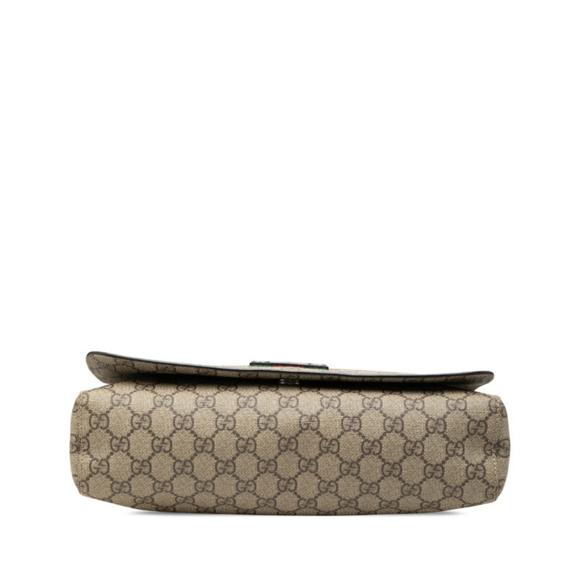 Gucci Sherry Line Beige Pvc Messenger Bag Shoulder Bag (Pre-Owned)
