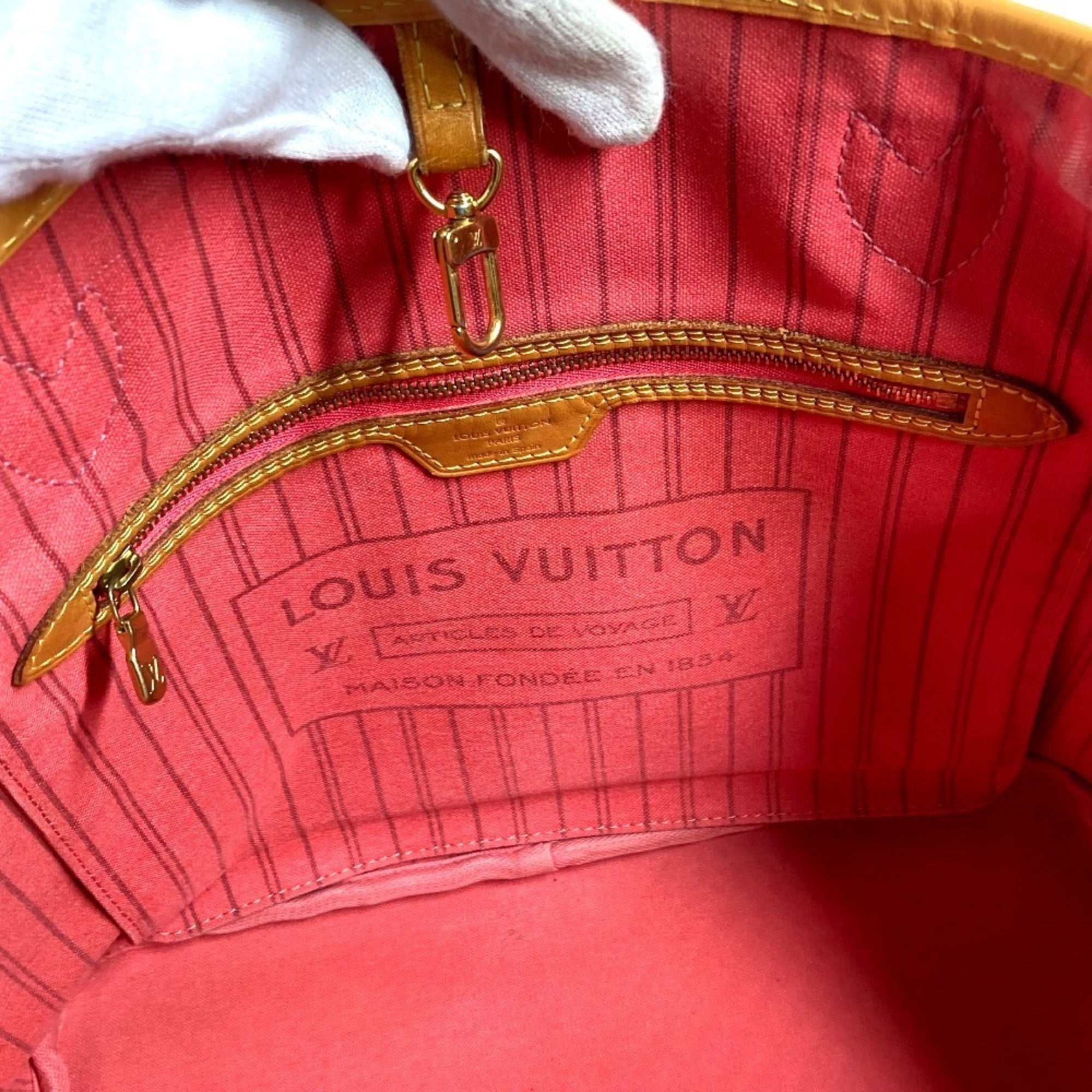 Louis Vuitton Monogram Ramages Brown Pink Monogram Shoulder Bag Tote Bag (Pre-Owned)