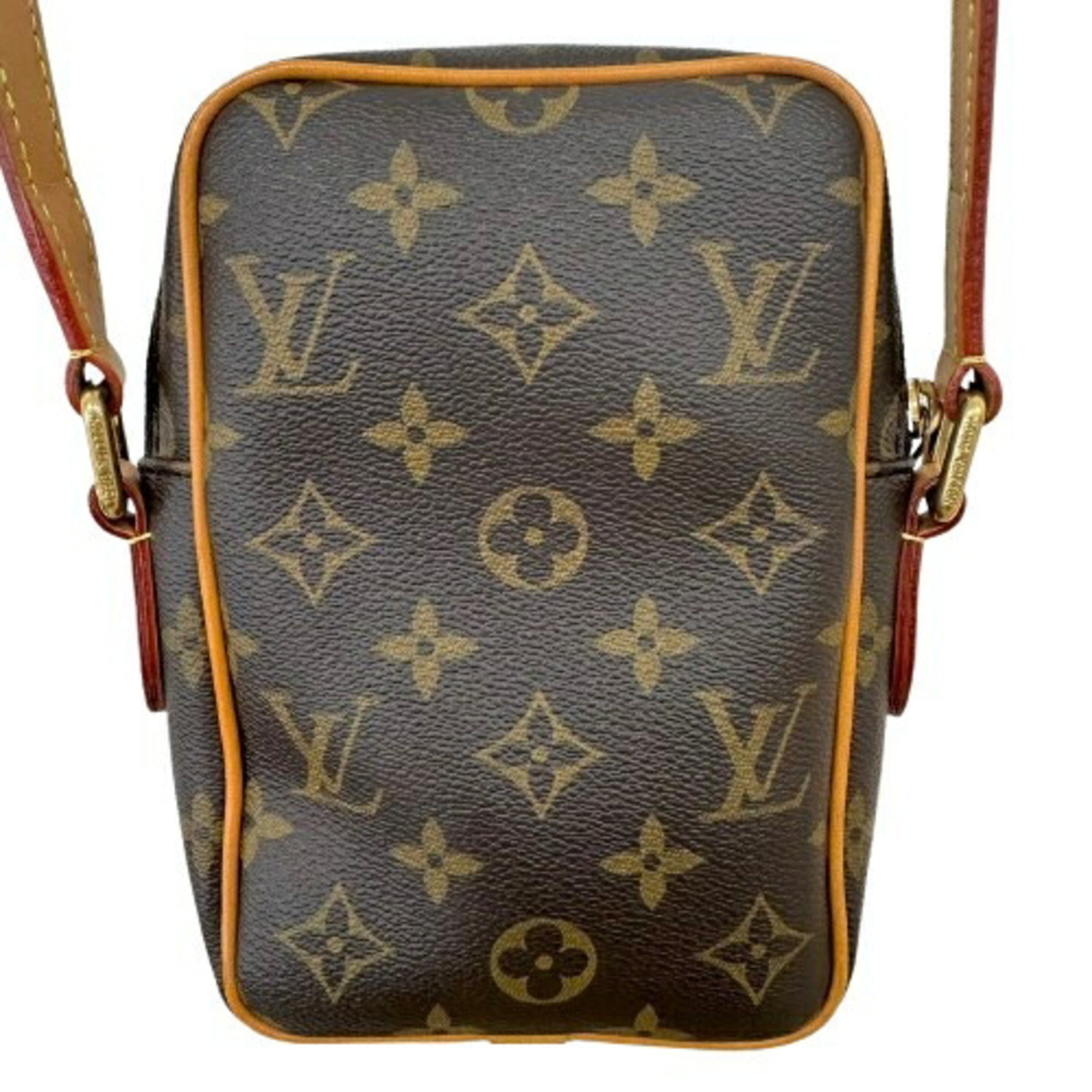 Louis Vuitton Monogram Brown Leather Shoulder Bag (Pre-Owned)
