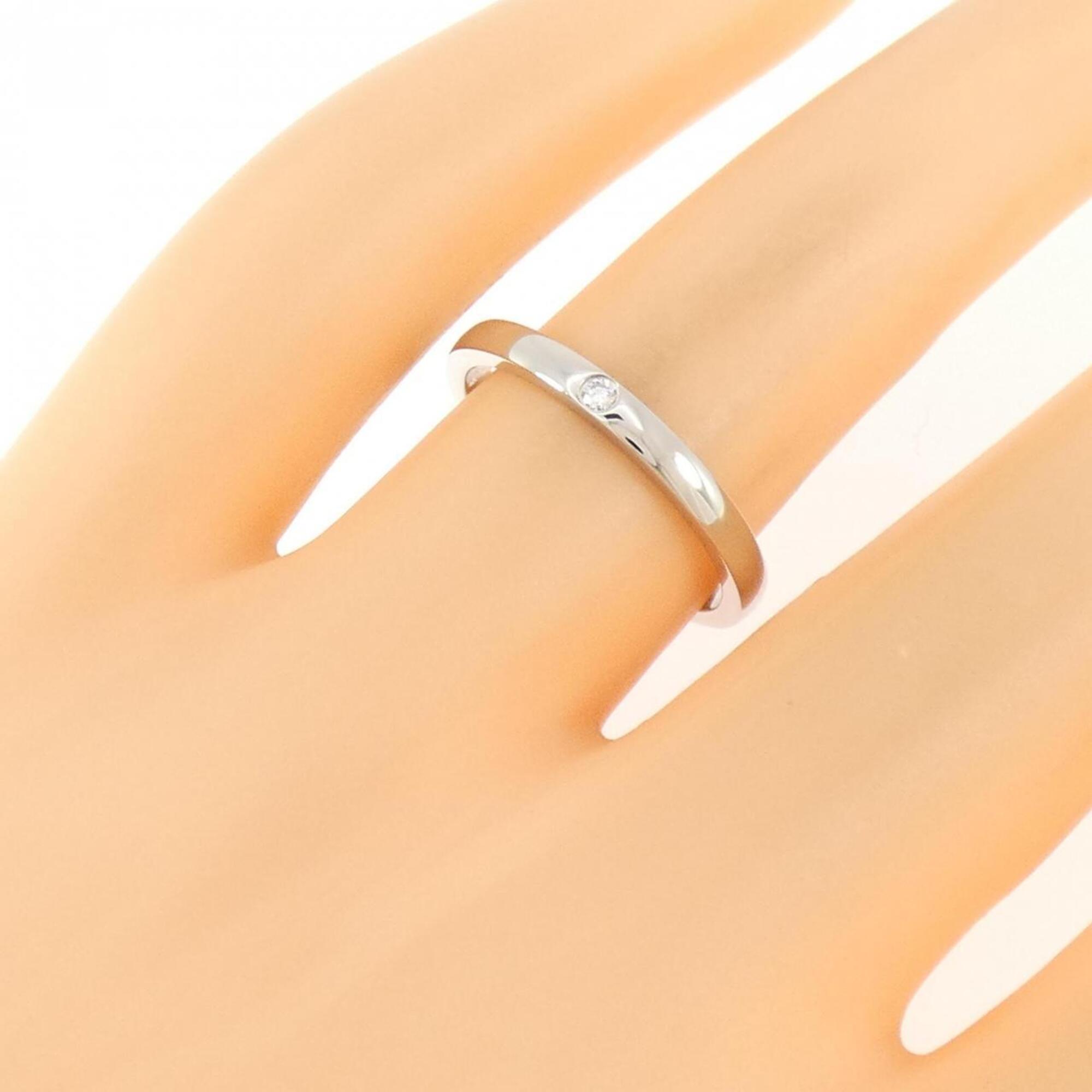 Cartier Platinum Platinum 950 Band Ring (Pre-Owned)