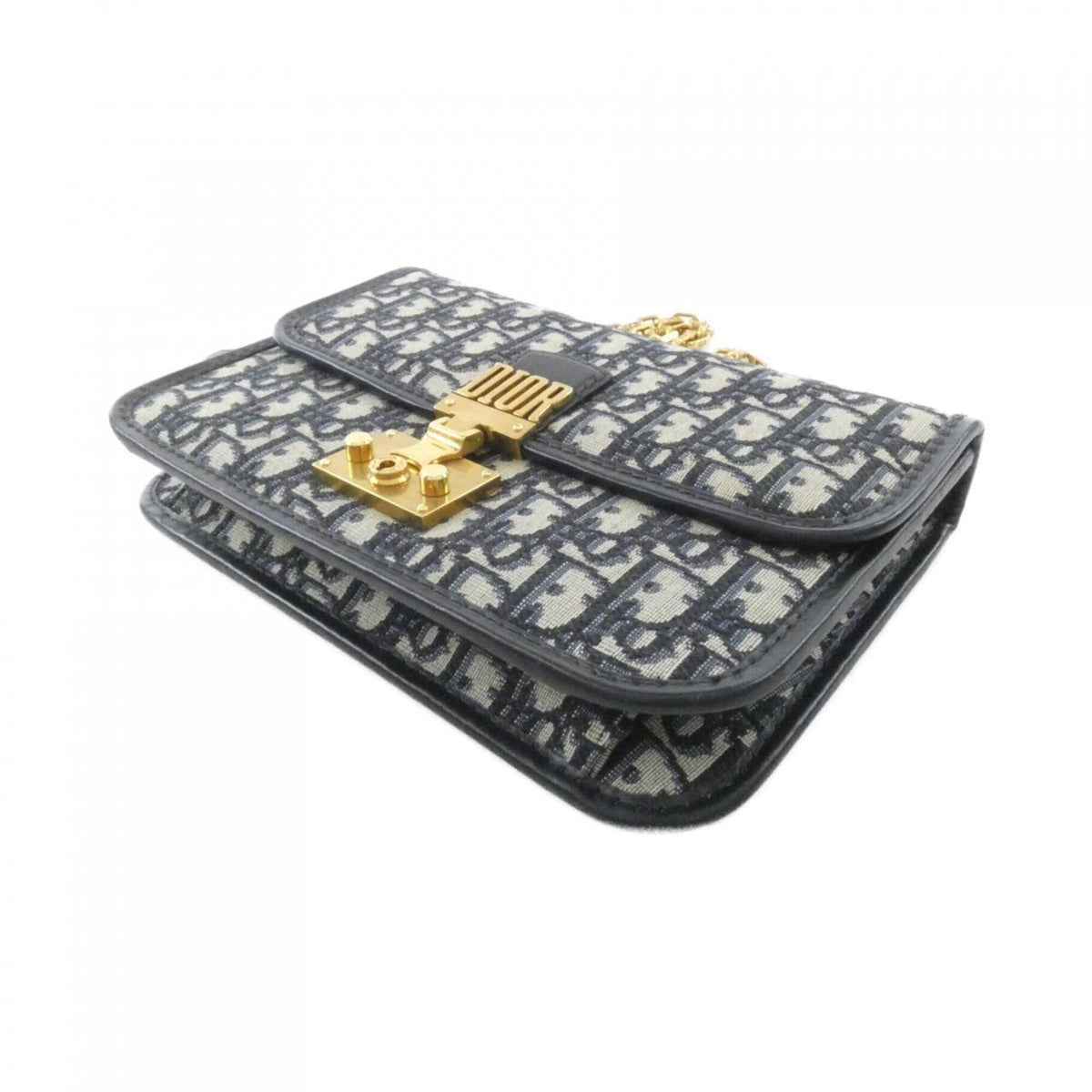 Christian Dior Blue Canvas Shoulder Bag (Pre-Owned)