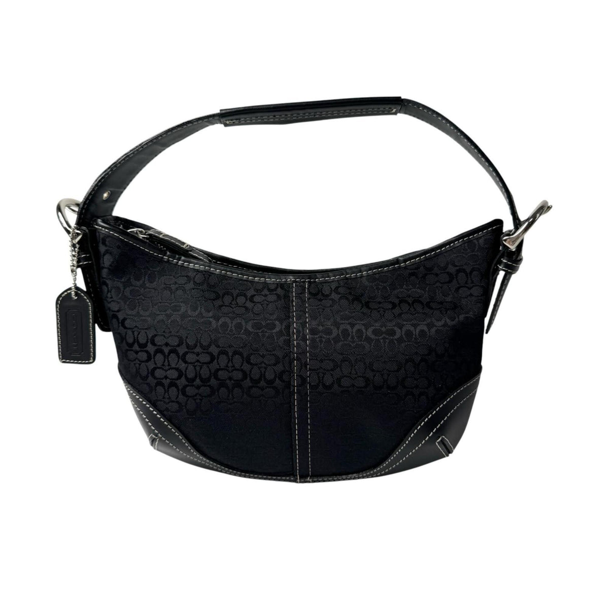 Coach Black Canvas Handbag Shoulder Bag (Pre-Owned)