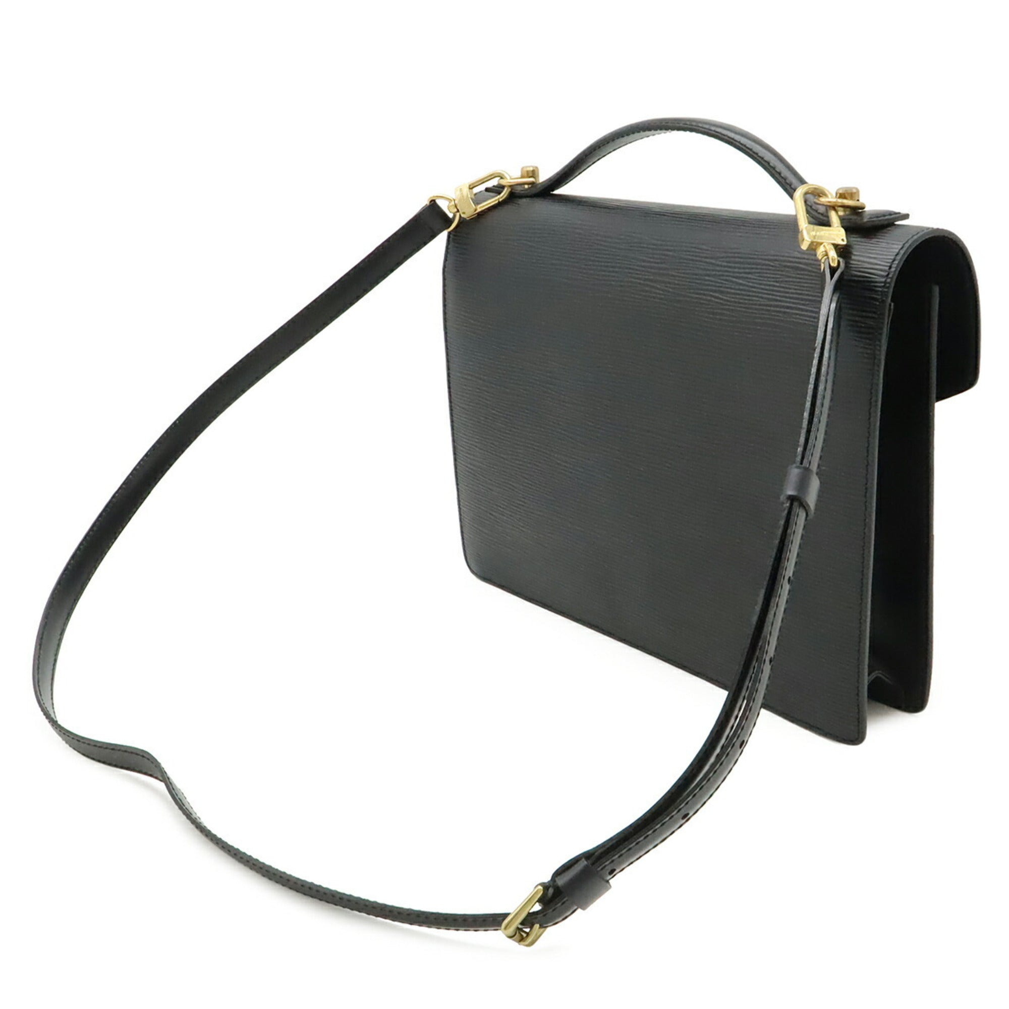 Louis Vuitton Epi Black Noir Epi Leather Handbag Shoulder Bag (Pre-Owned)