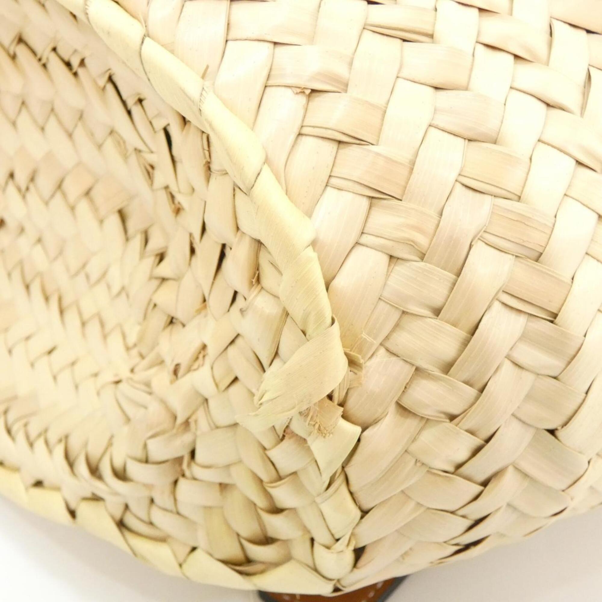 Loewe Beige Raffia Leather Handbag (Pre-Owned)