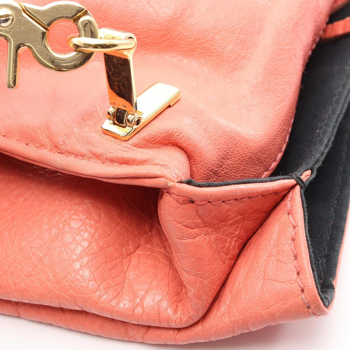 Balenciaga Orange Leather Clutch Bag (Pre-Owned)