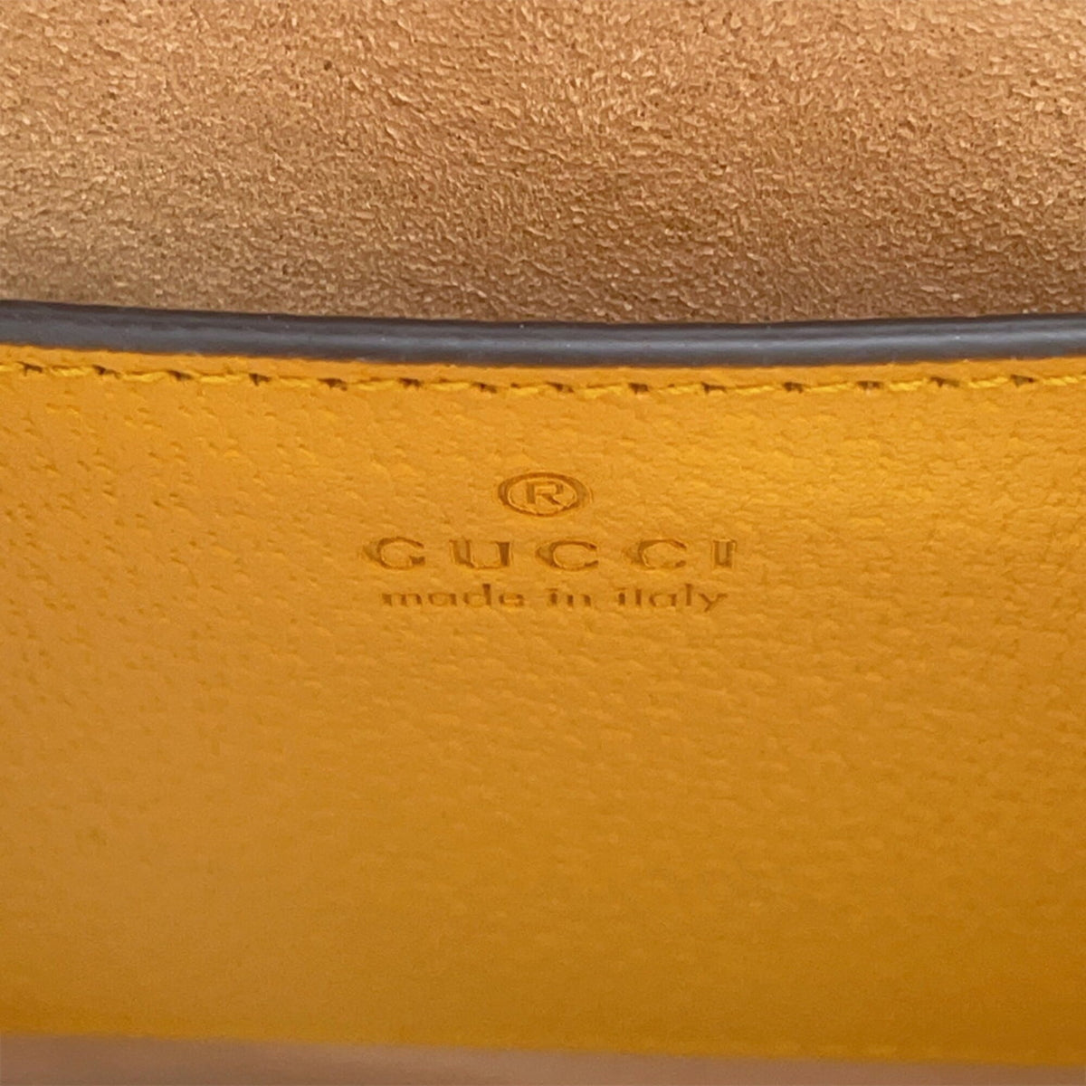 Gucci Yellow Leather Handbag (Pre-Owned)