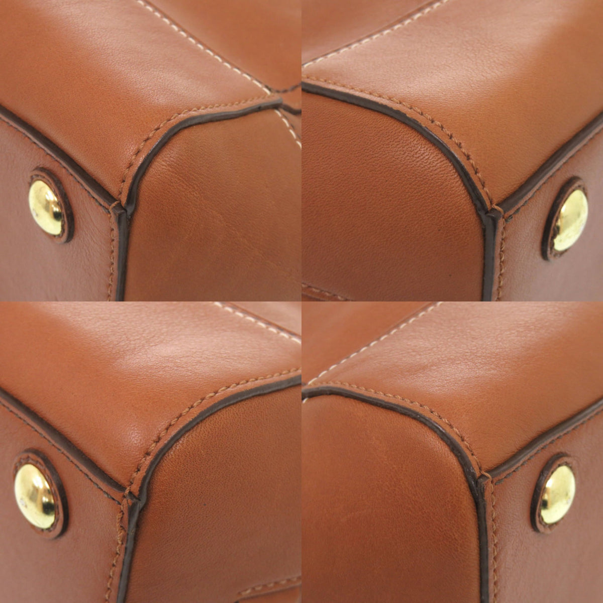 Coach Brown Leather Handbag Tote Bag (Pre-Owned)