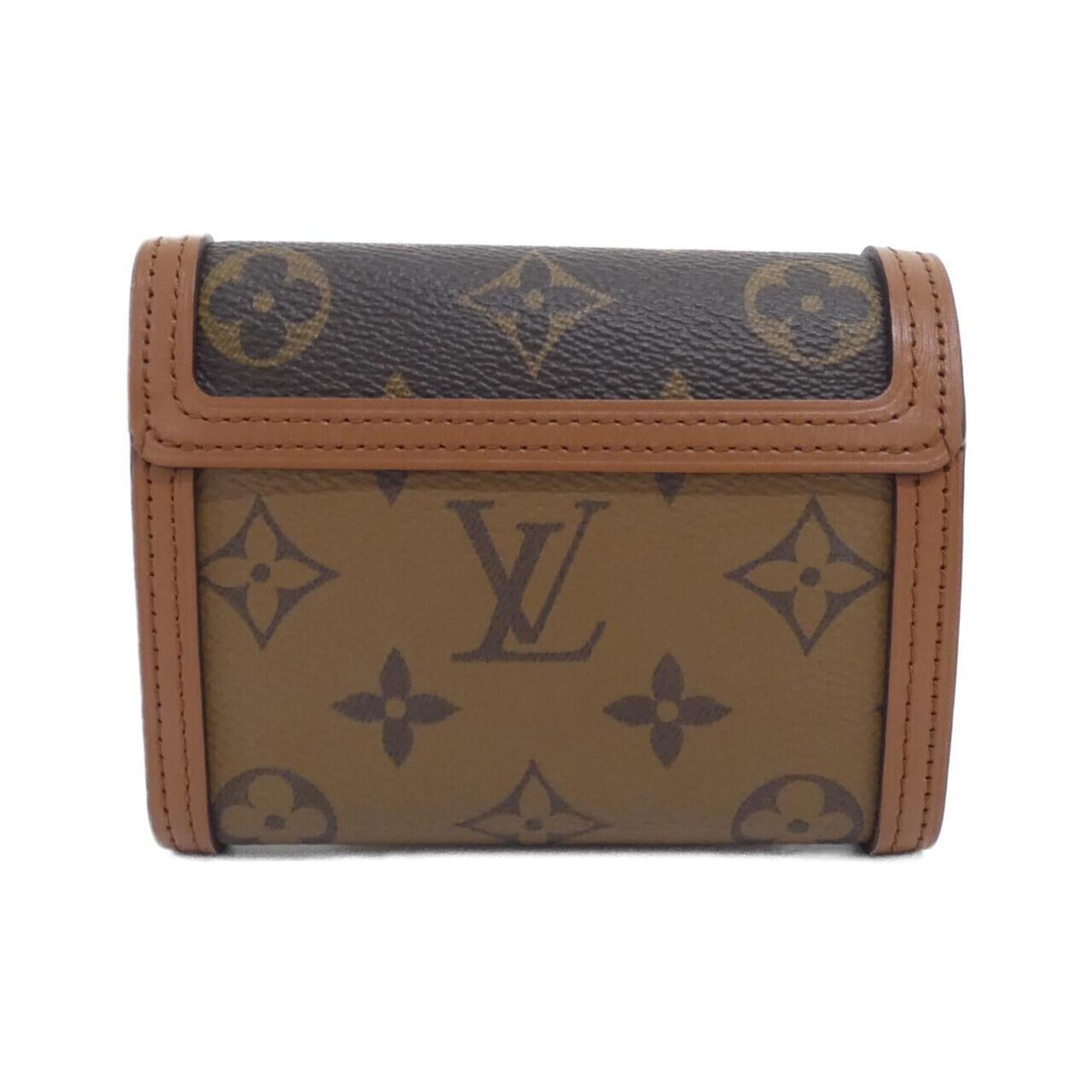 Louis Vuitton Marron Coated Canvas Coin Purse/Coin Case (Pre-Owned)