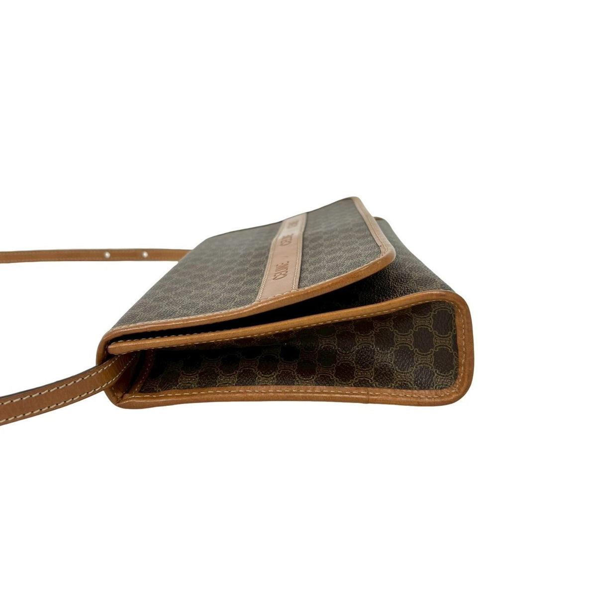 Celine Brown Leather Pvc Shoulder Bag (Pre-Owned)