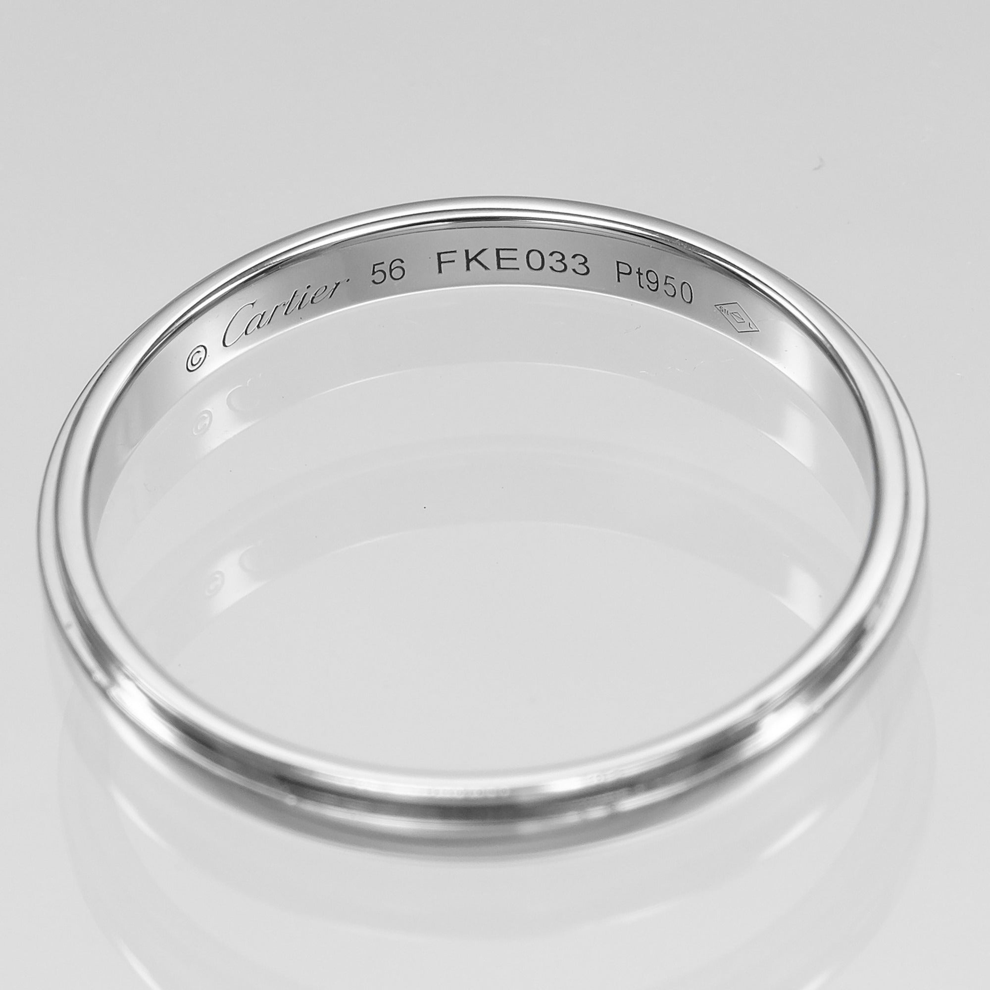 Cartier Platinum 950 Band Ring (Pre-Owned)