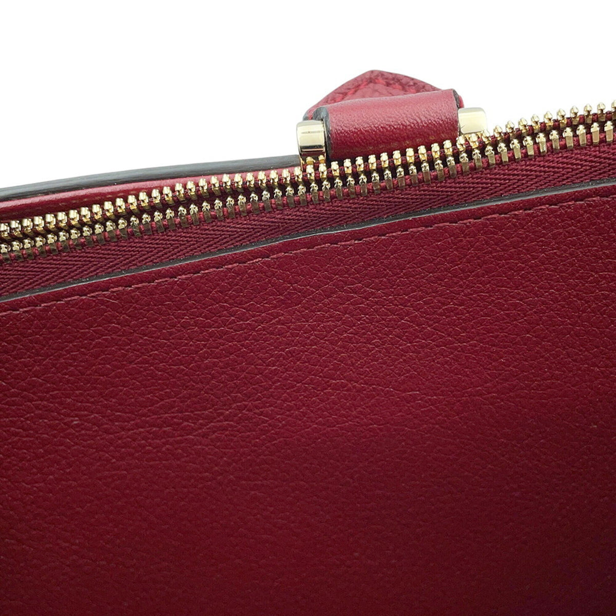 Cartier Bordeaux Leather Handbag Shoulder Bag (Pre-Owned)