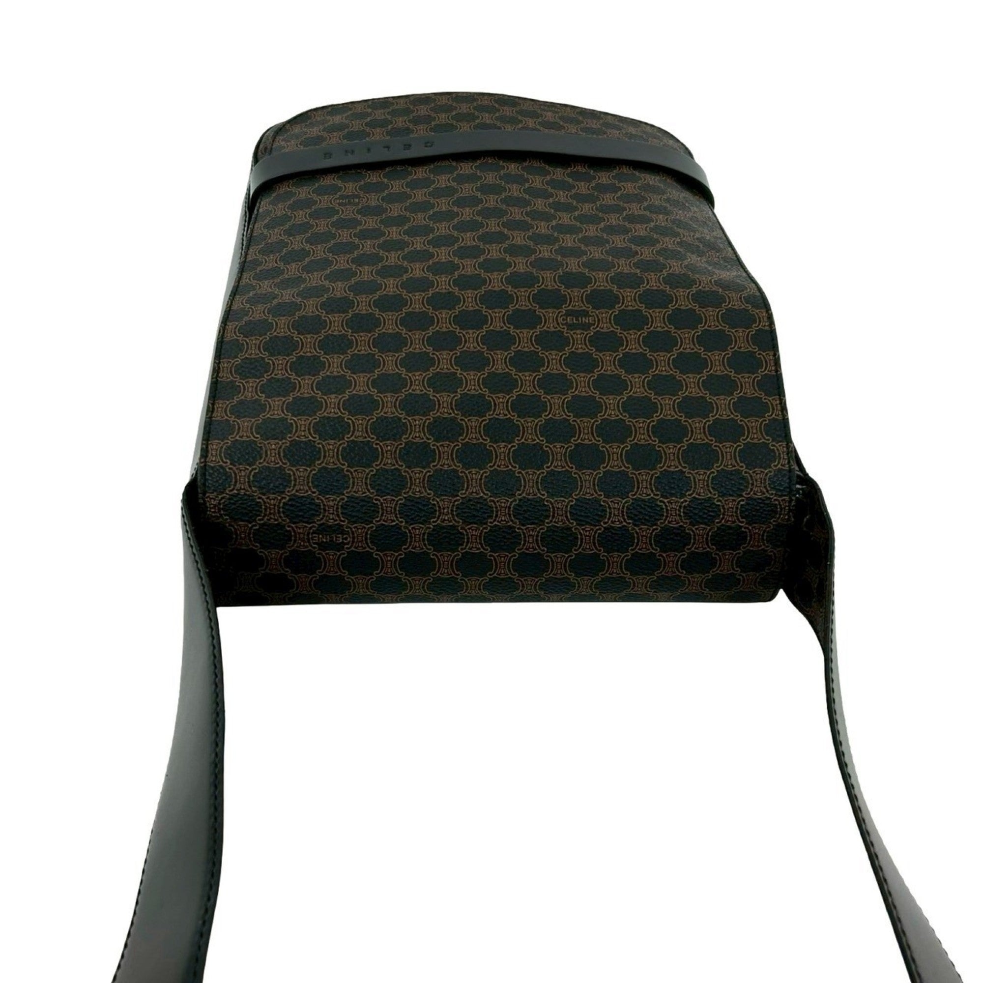 Celine Black Brown Leather Pvc Shoulder Bag (Pre-Owned)